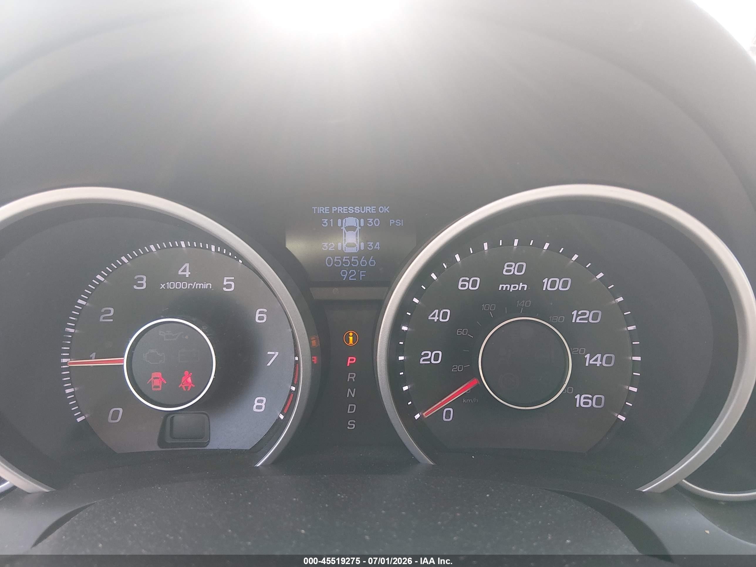 2012 Acura Tl 3.5 White vin: 19UUA8F53CA036362
