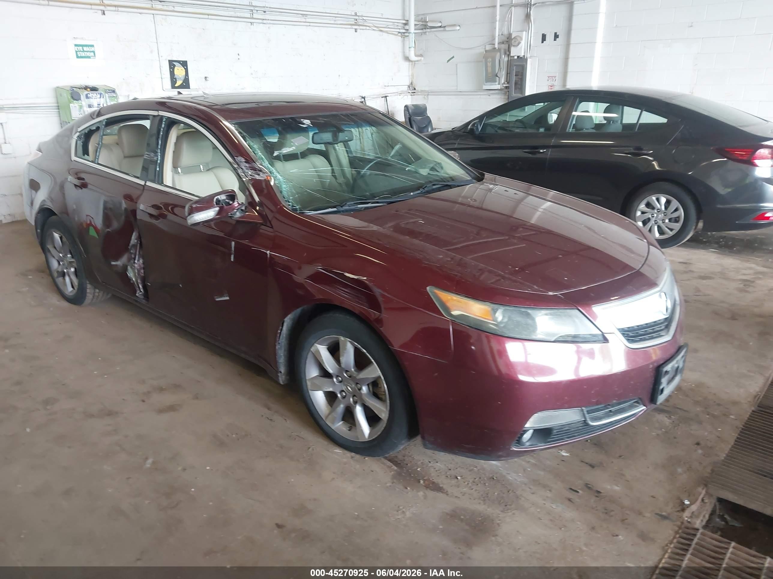 2013 Acura Tl 3.5 Red vin: 19UUA8F53DA003167