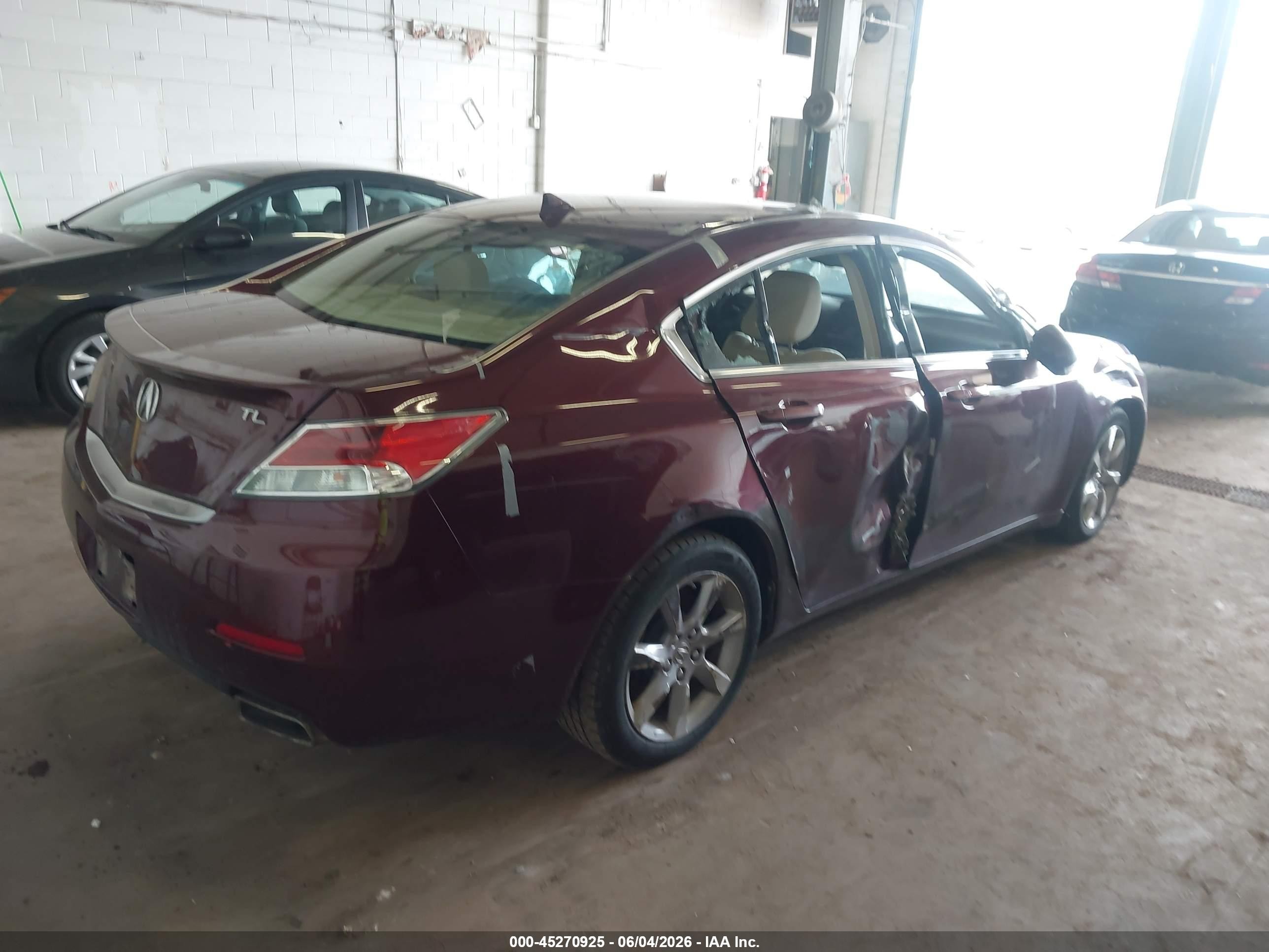 2013 Acura Tl 3.5 Red vin: 19UUA8F53DA003167