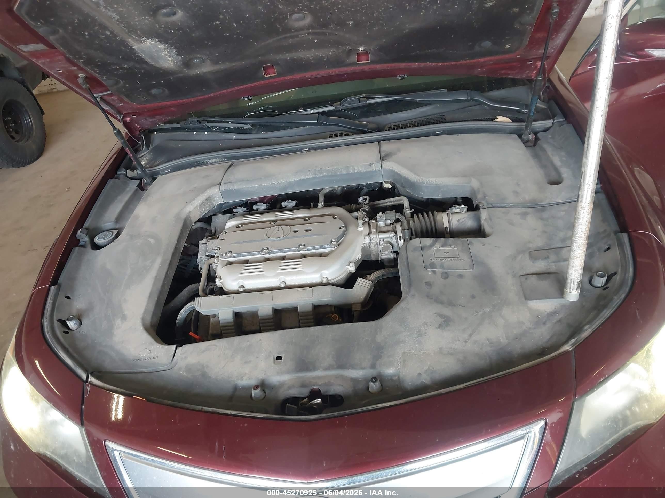 2013 Acura Tl 3.5 Red vin: 19UUA8F53DA003167