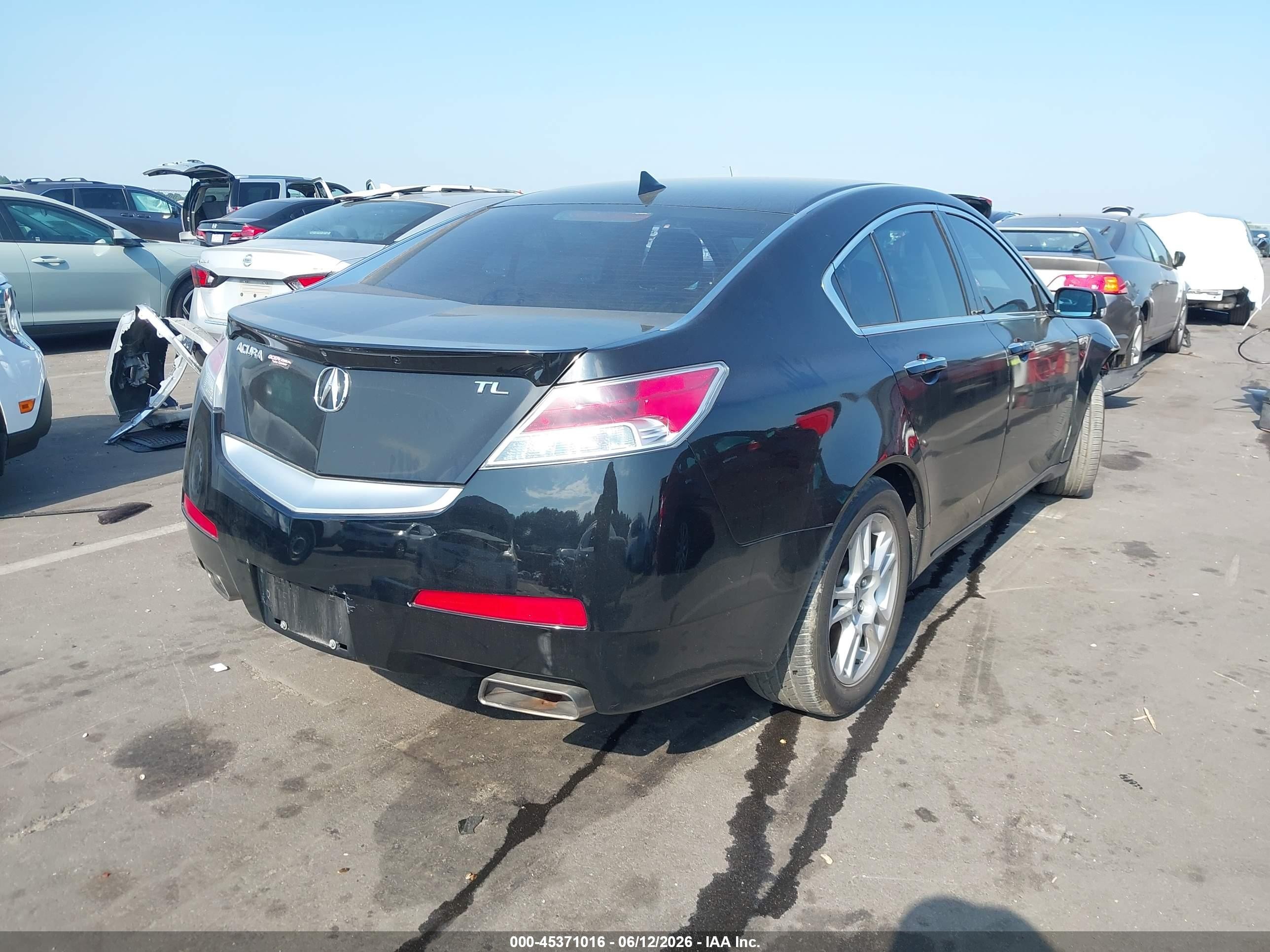 2011 Acura Tl 3.5 Black vin: 19UUA8F54BA004910