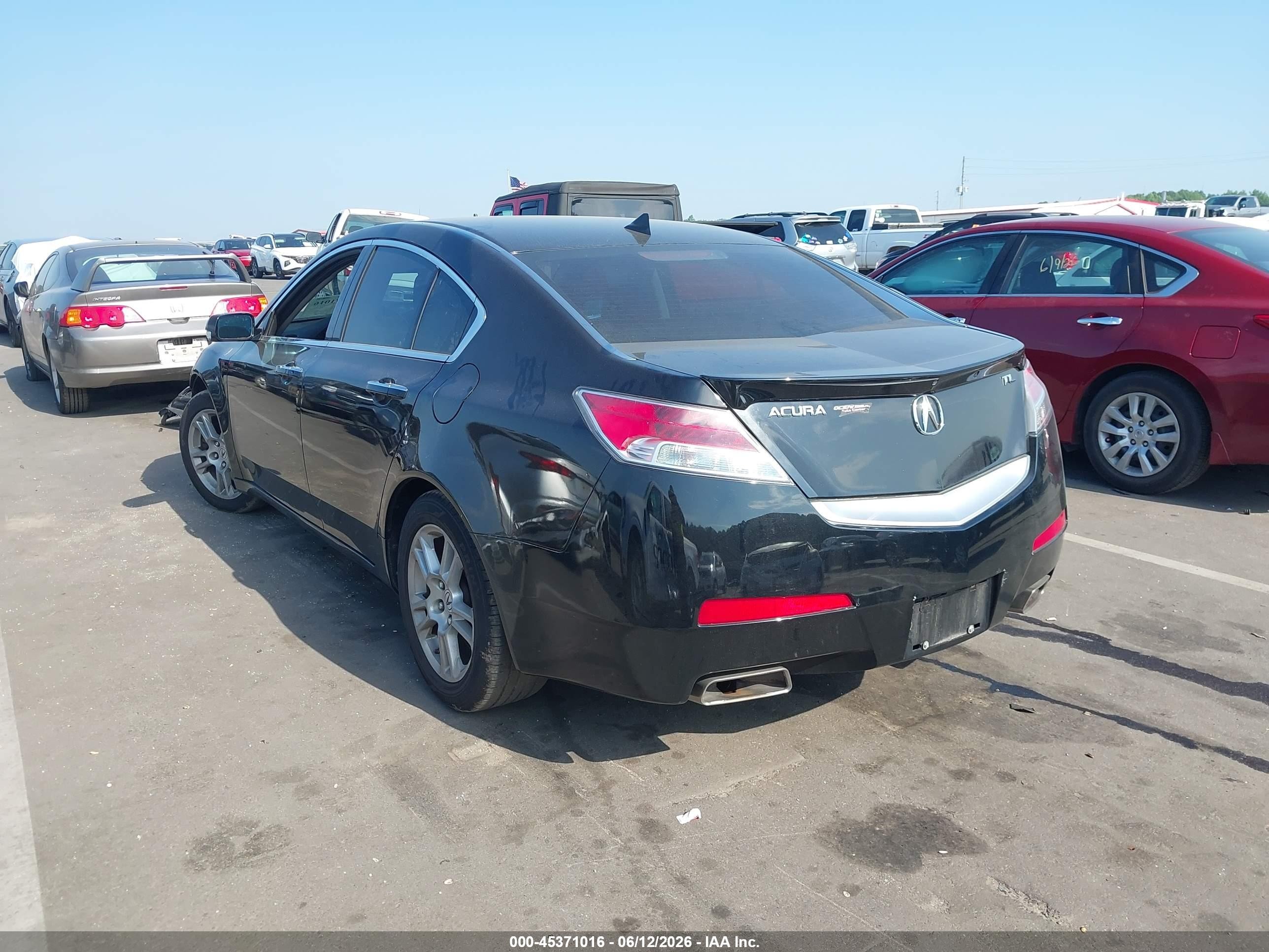 2011 Acura Tl 3.5 Black vin: 19UUA8F54BA004910