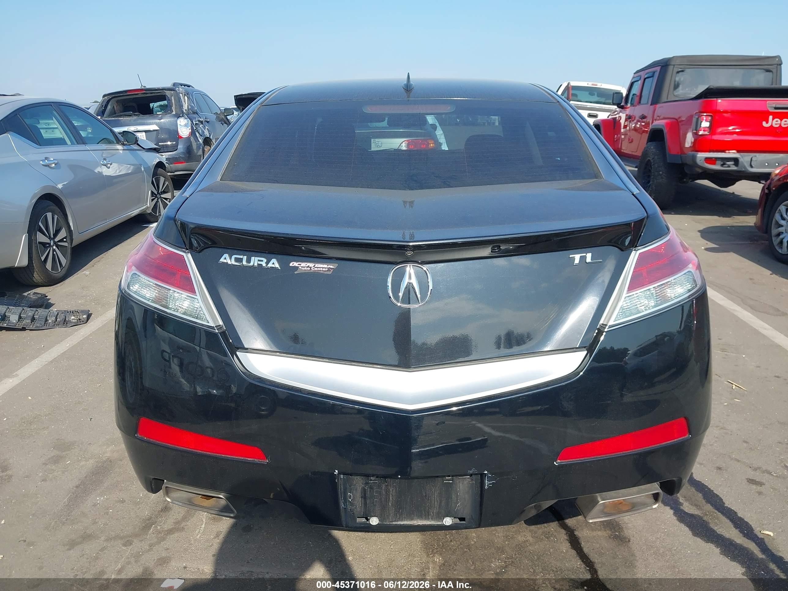 2011 Acura Tl 3.5 Black vin: 19UUA8F54BA004910
