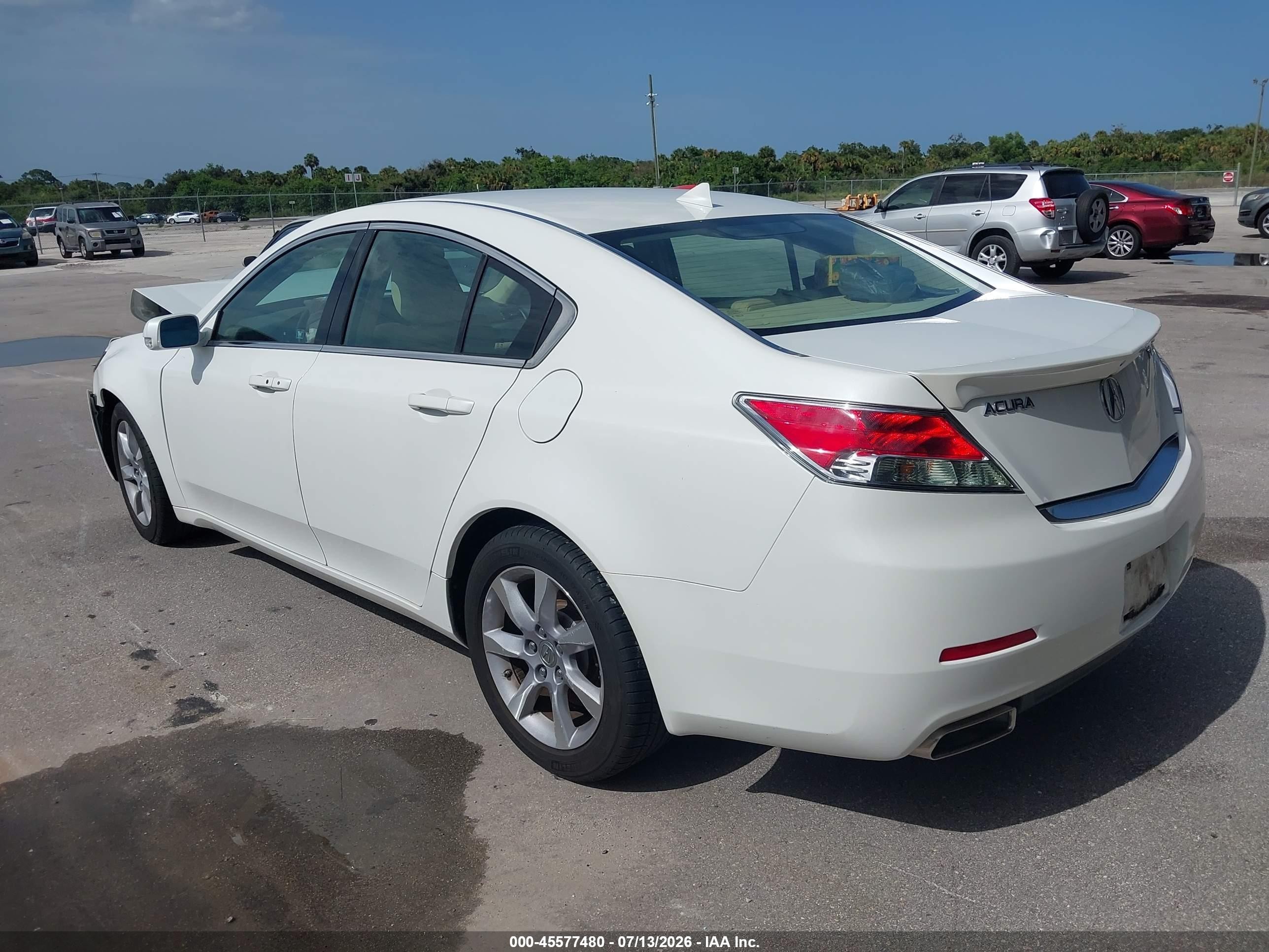 2012 Acura Tl 3.5 White vin: 19UUA8F54CA016542
