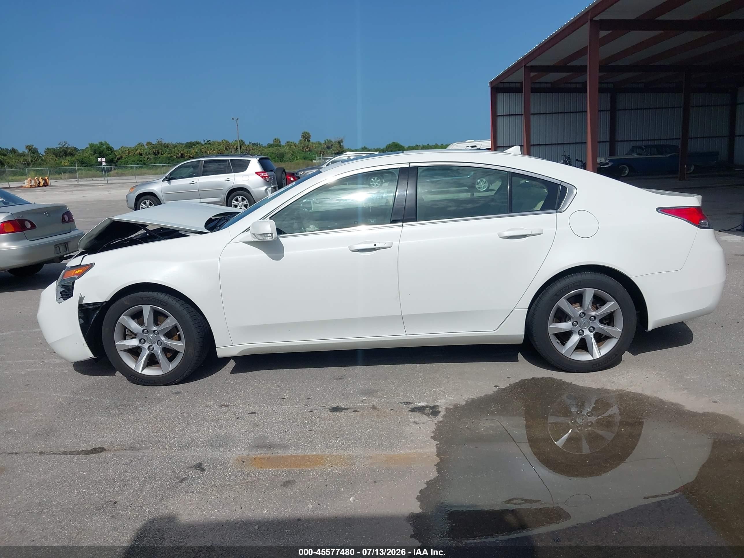 2012 Acura Tl 3.5 White vin: 19UUA8F54CA016542