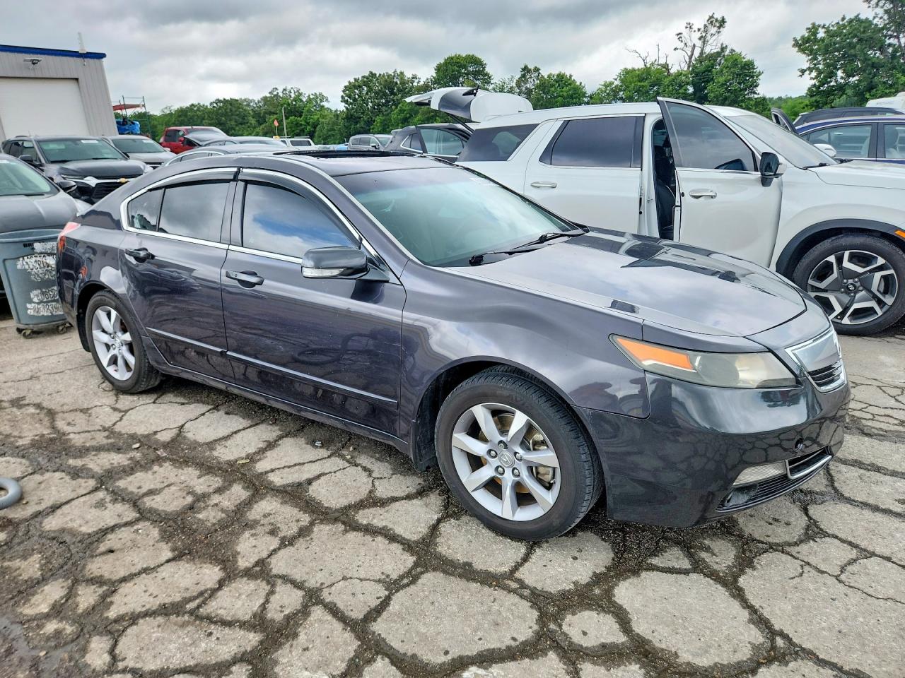 2012 Acura Tl Charcoal vin: 19UUA8F54CA033082