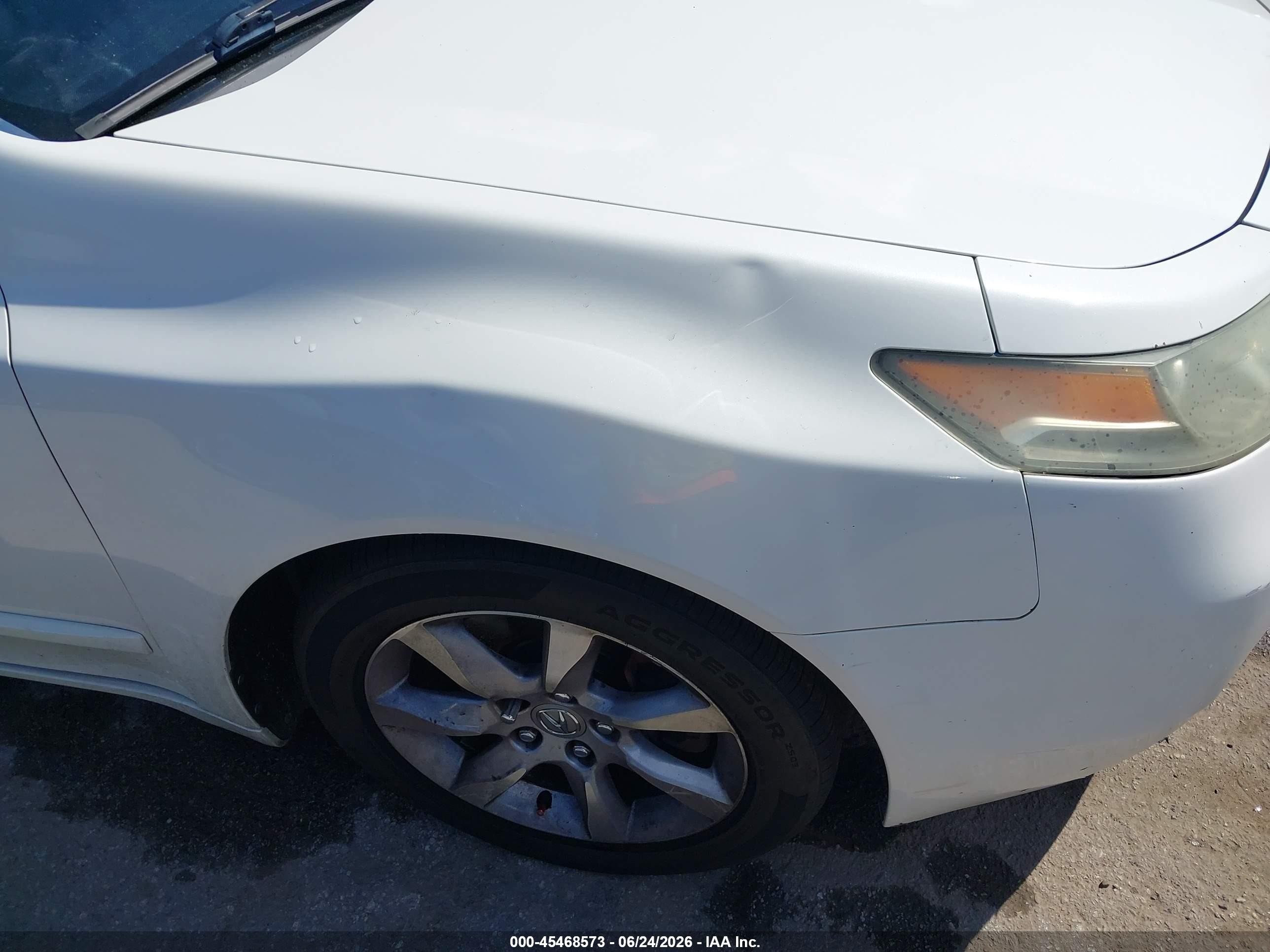 2013 Acura Tl 3.5 White vin: 19UUA8F54DA006529