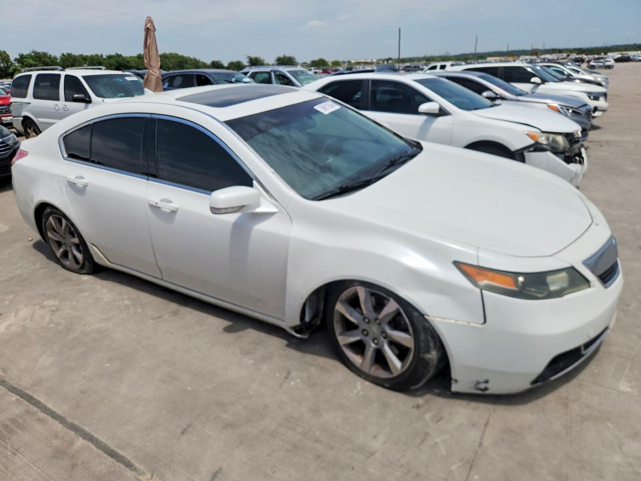 2013 Acura Tl Tech White vin: 19UUA8F54DA006725