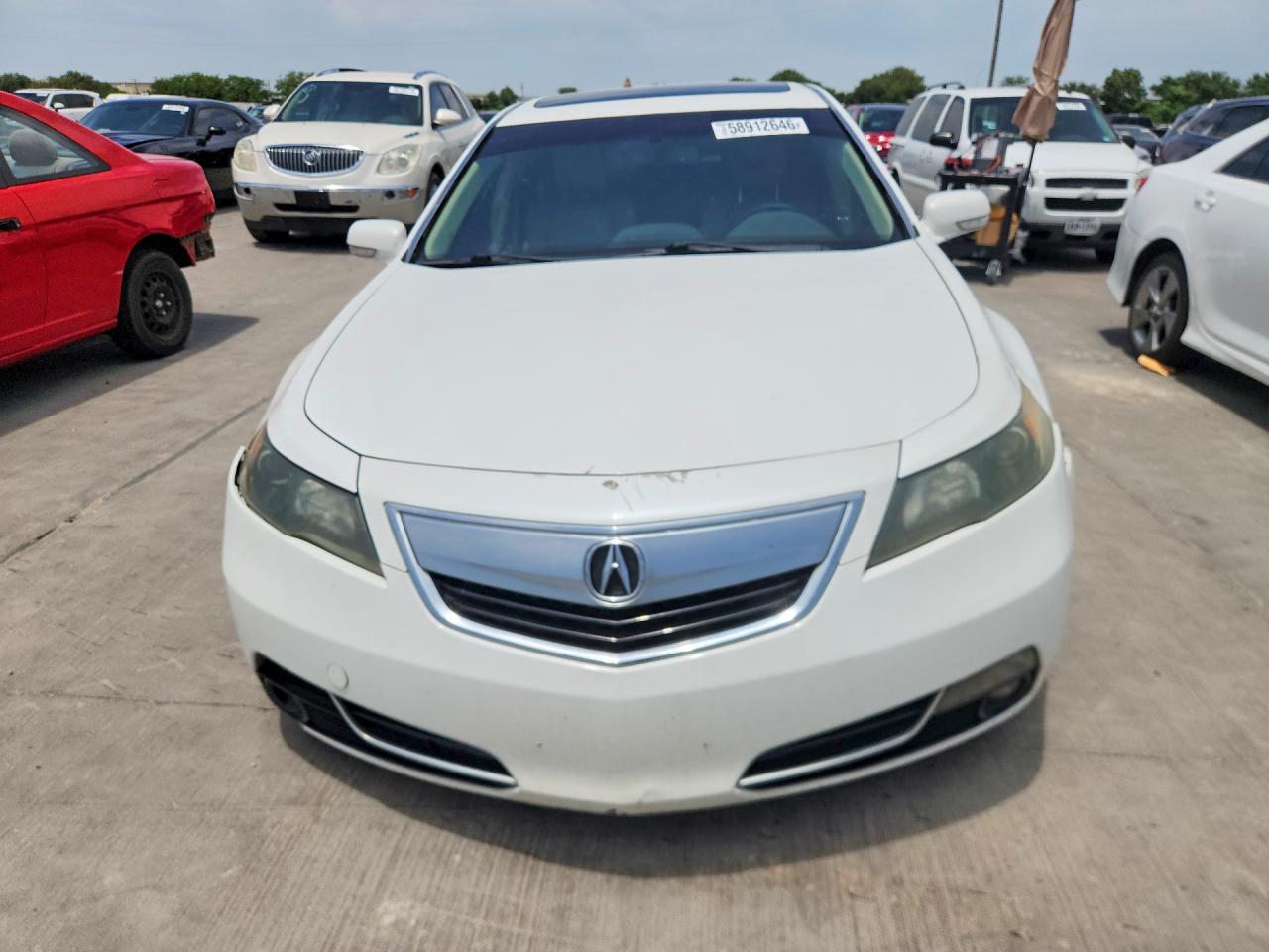 2013 Acura Tl Tech White vin: 19UUA8F54DA006725