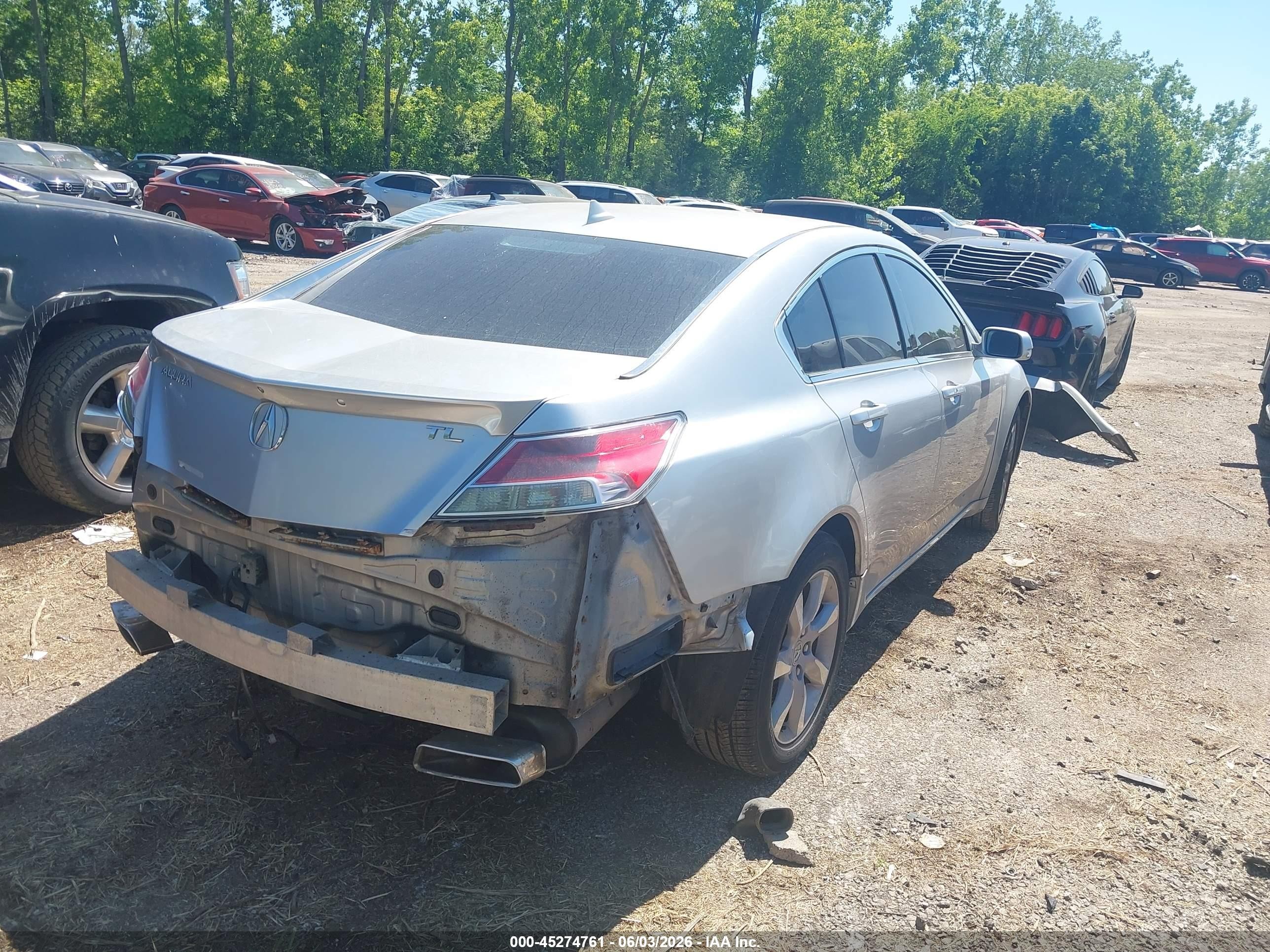 2014 Acura Tl 3.5 Silver vin: 19UUA8F54EA007391