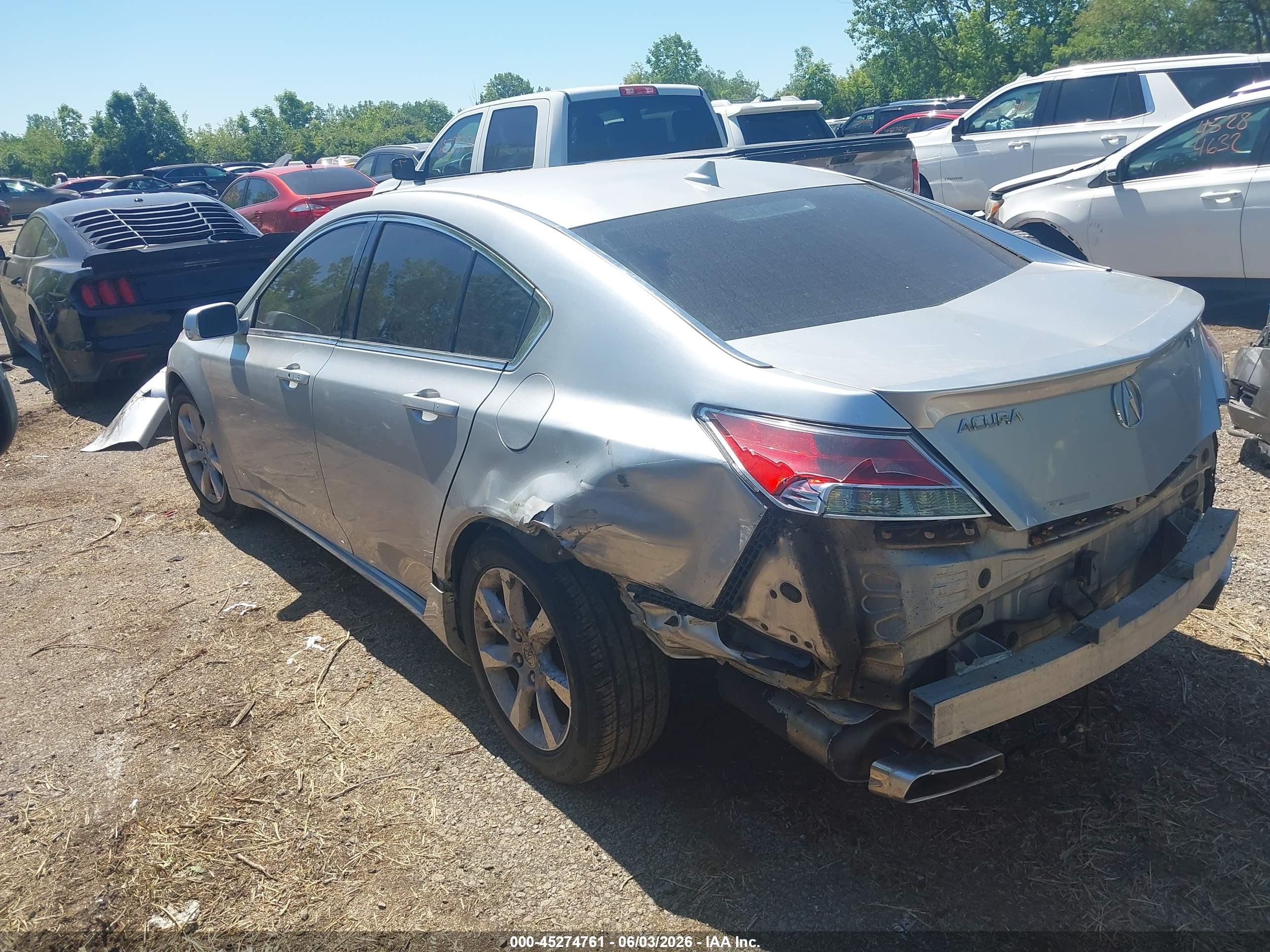 2014 Acura Tl 3.5 Silver vin: 19UUA8F54EA007391