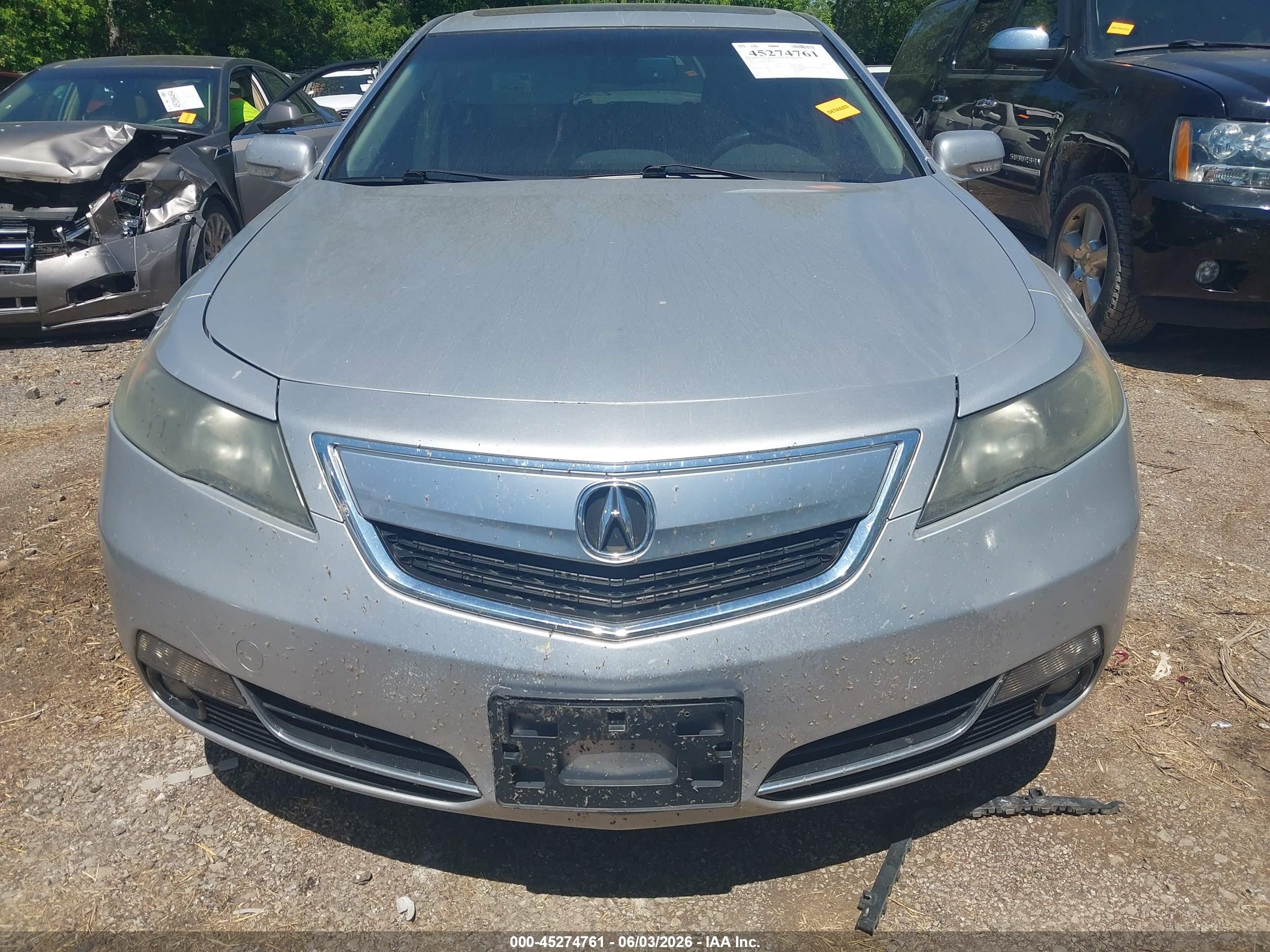 2014 Acura Tl 3.5 Silver vin: 19UUA8F54EA007391