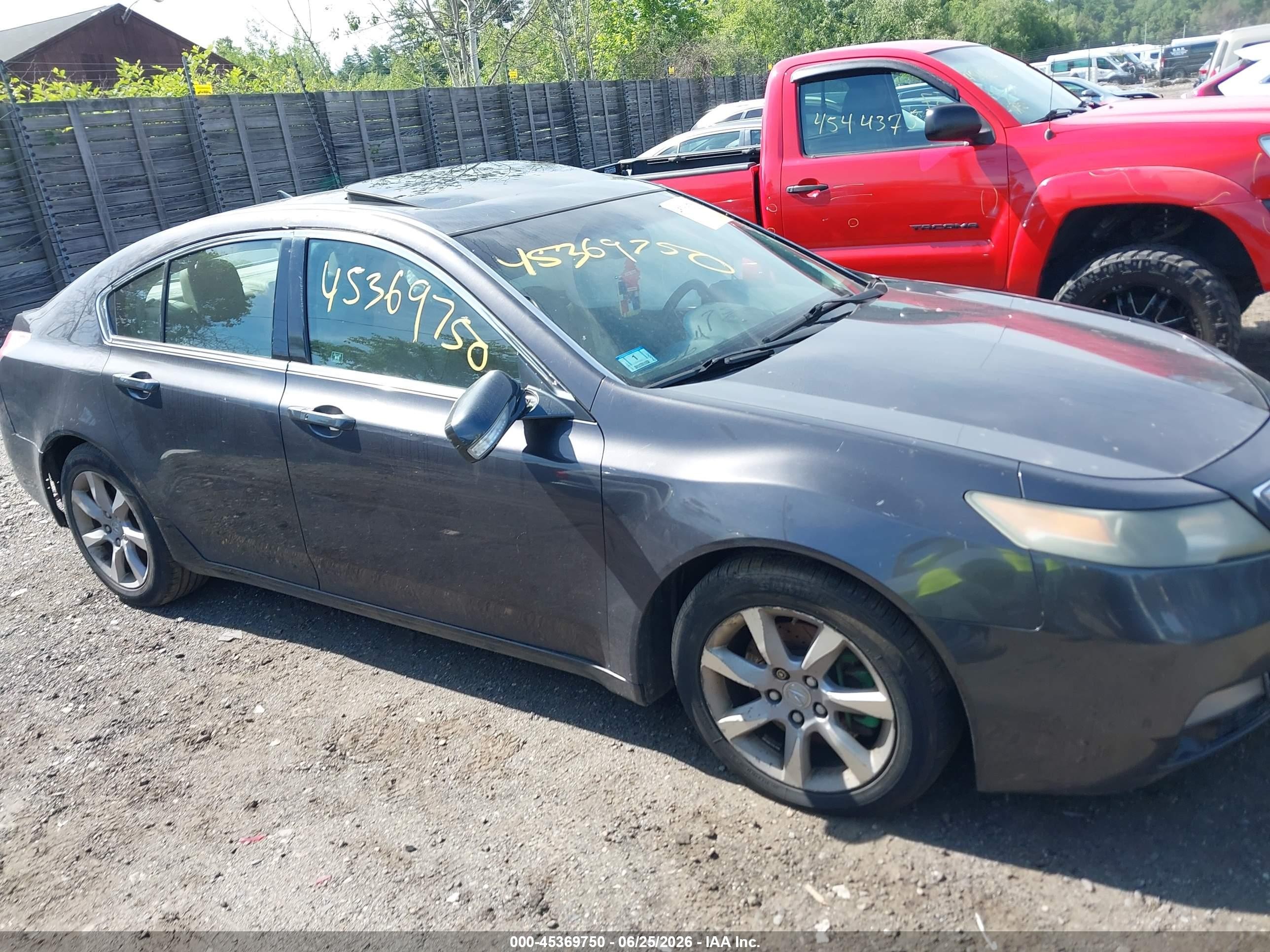2012 Acura Tl 3.5 Gray vin: 19UUA8F55CA007834