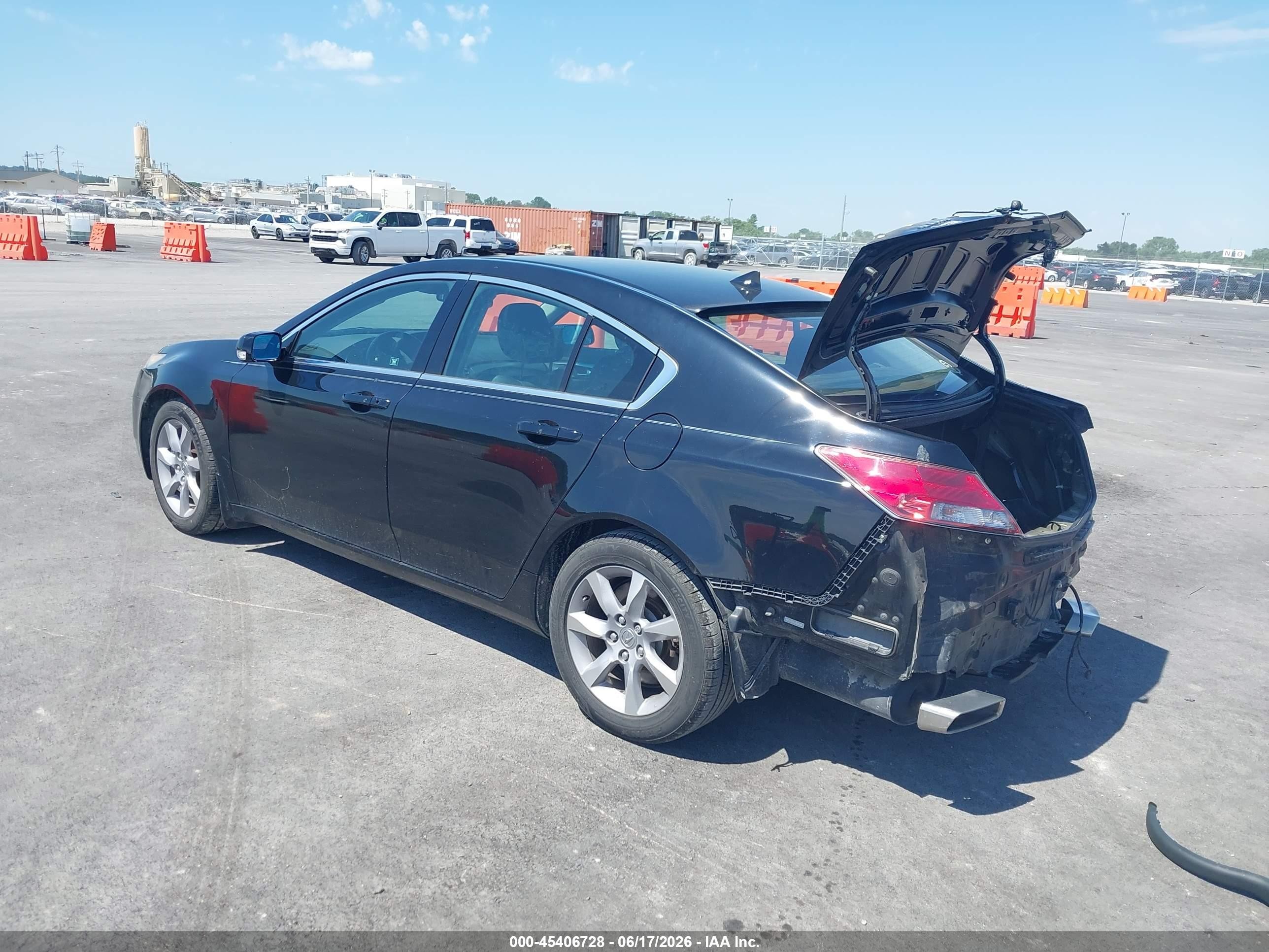2012 Acura Tl 3.5 Black vin: 19UUA8F55CA011172