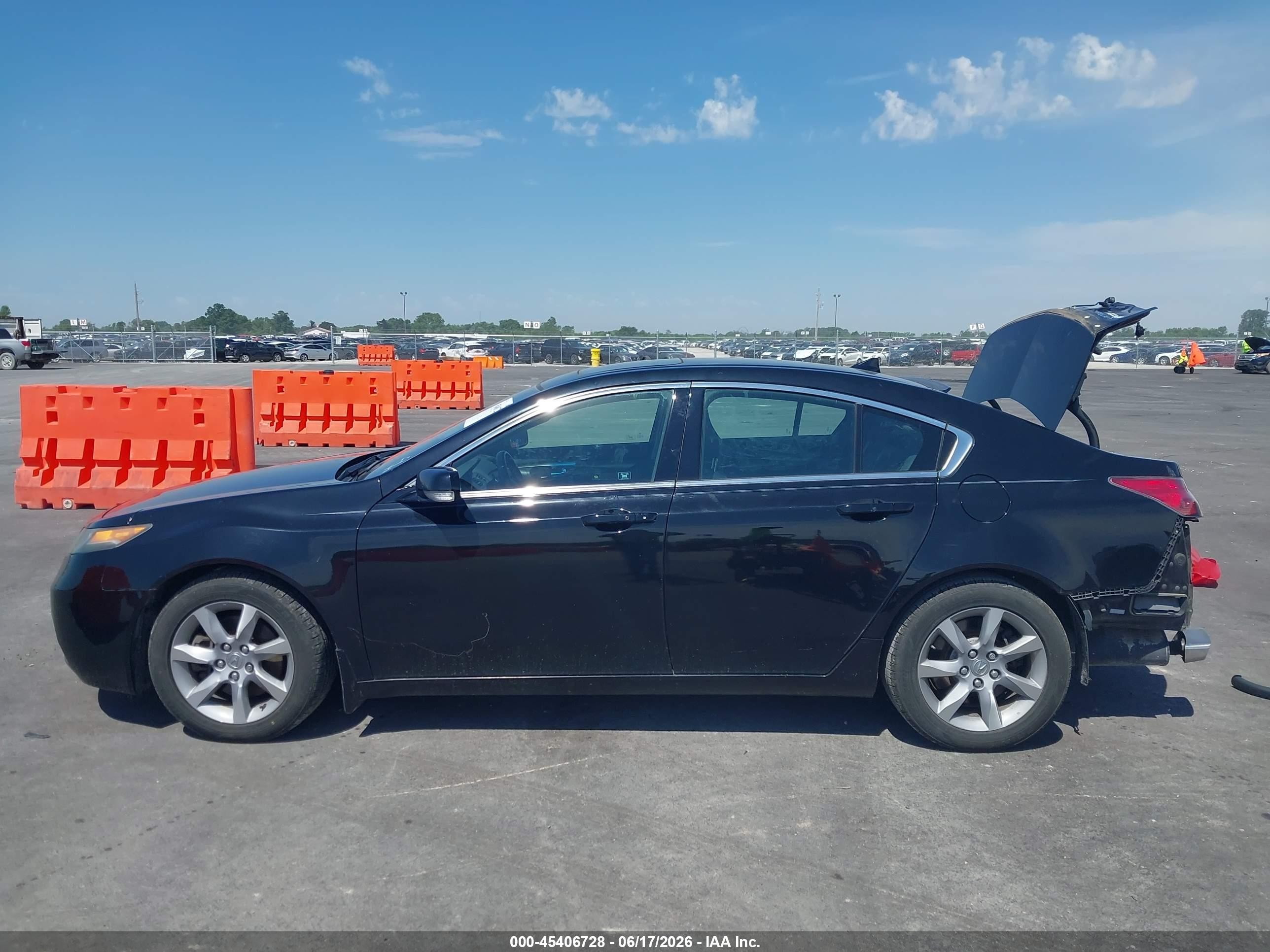 2012 Acura Tl 3.5 Black vin: 19UUA8F55CA011172