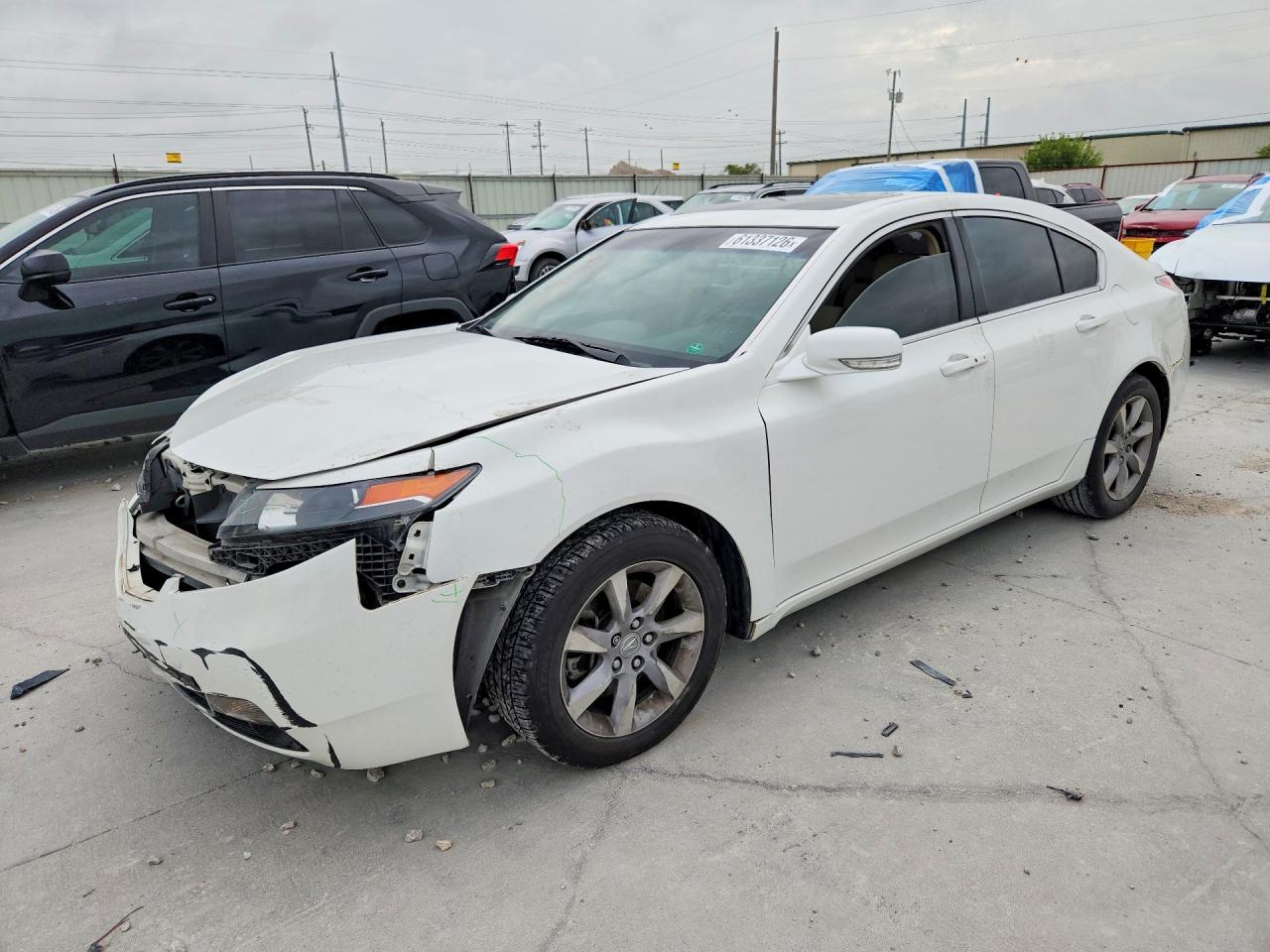 2012 Acura Tl White vin: 19UUA8F55CA011690