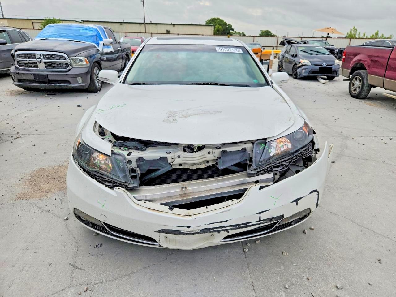 2012 Acura Tl White vin: 19UUA8F55CA011690