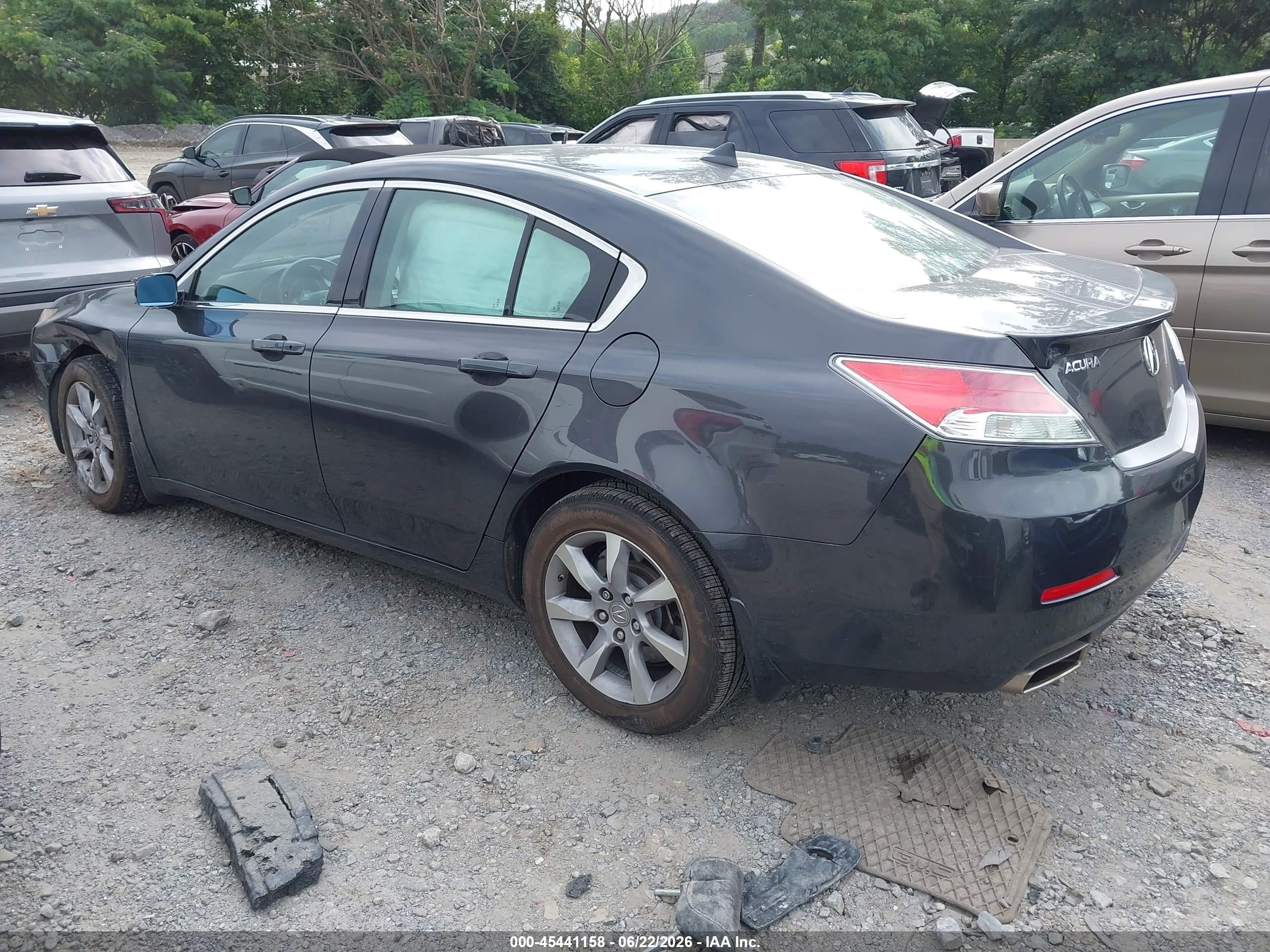 2012 Acura Tl 3.5 Черный vin: 19UUA8F55CA023046