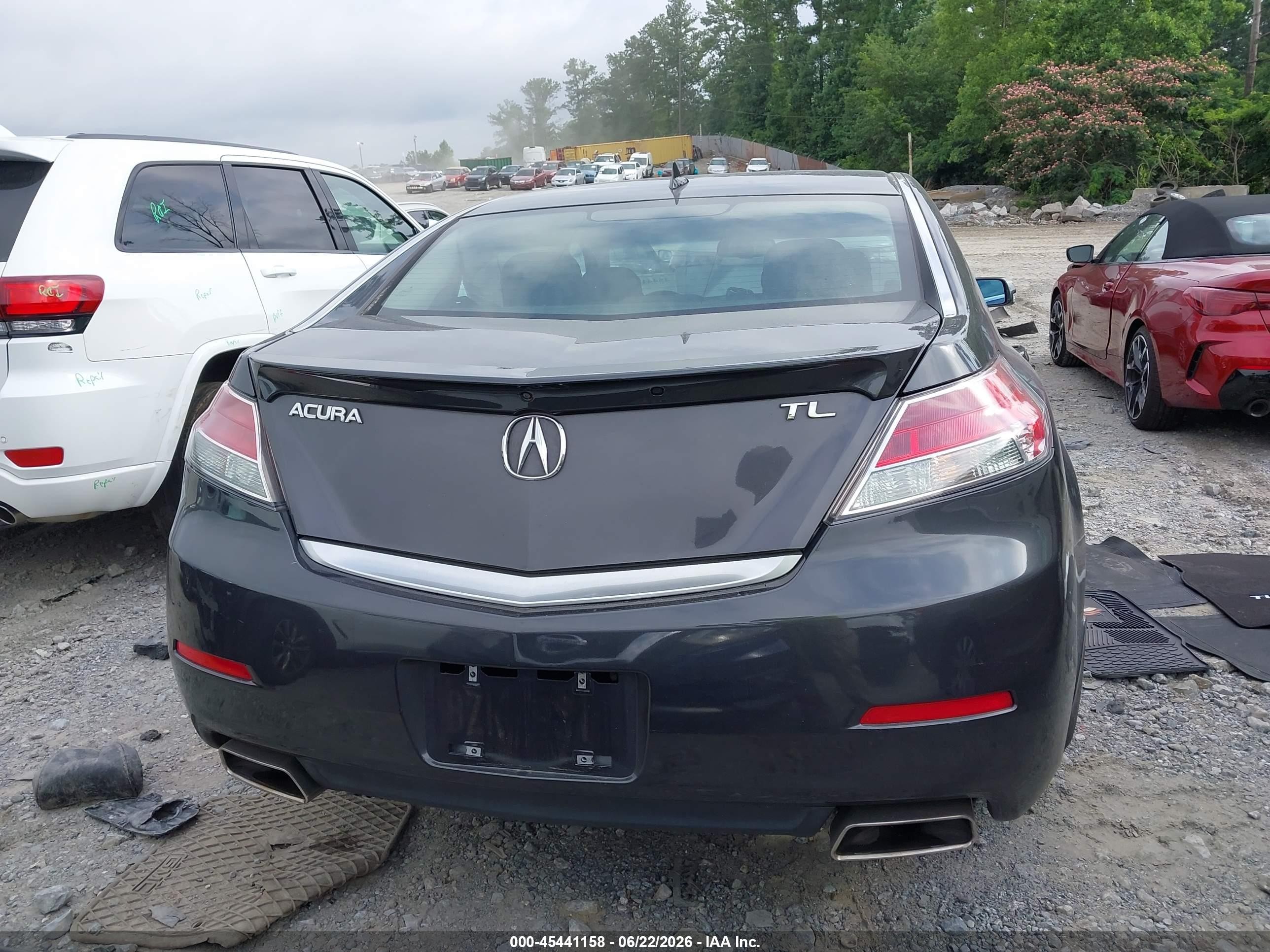 2012 Acura Tl 3.5 Черный vin: 19UUA8F55CA023046
