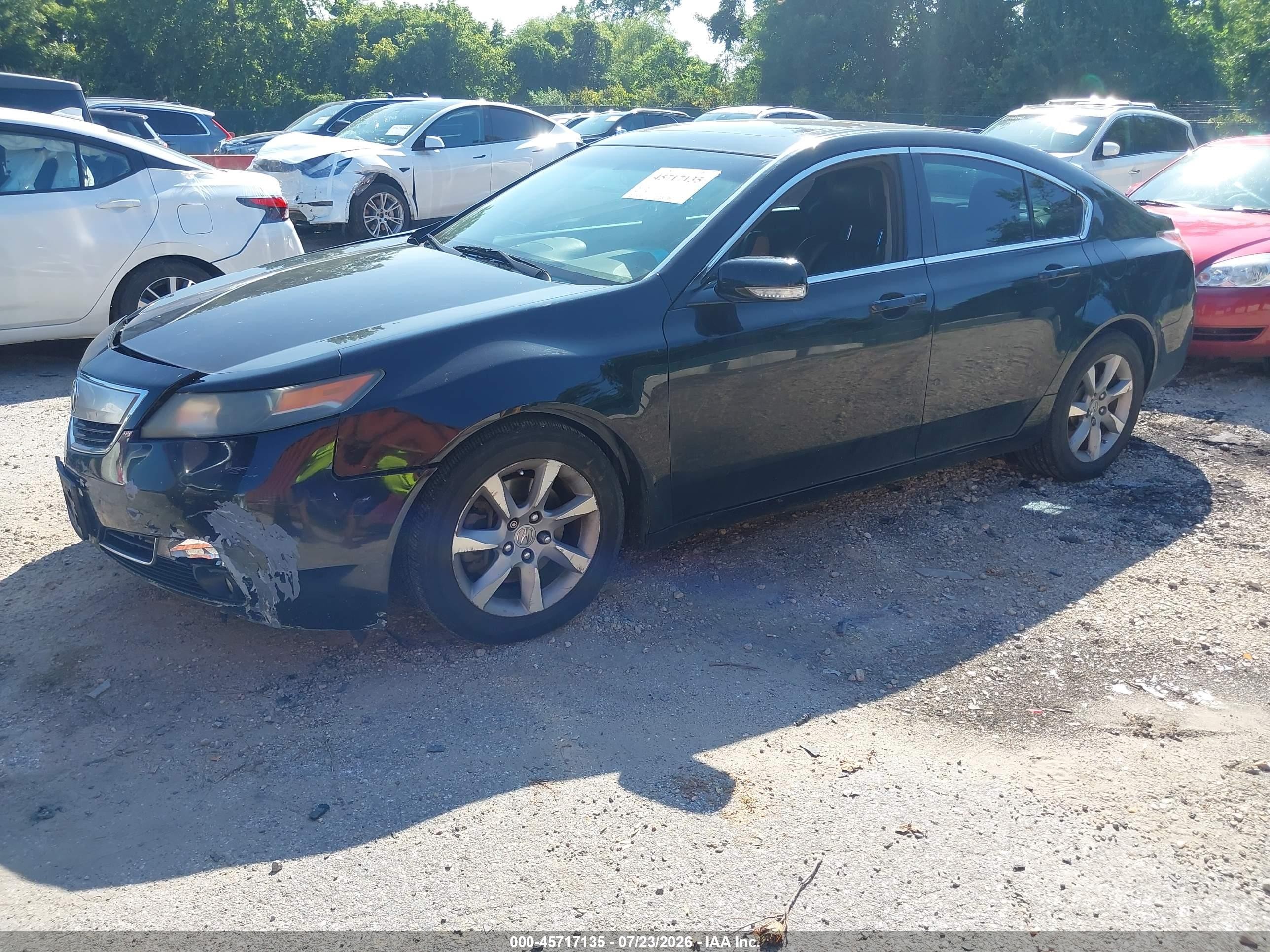 2012 Acura Tl 3.5 Black vin: 19UUA8F55CA024102