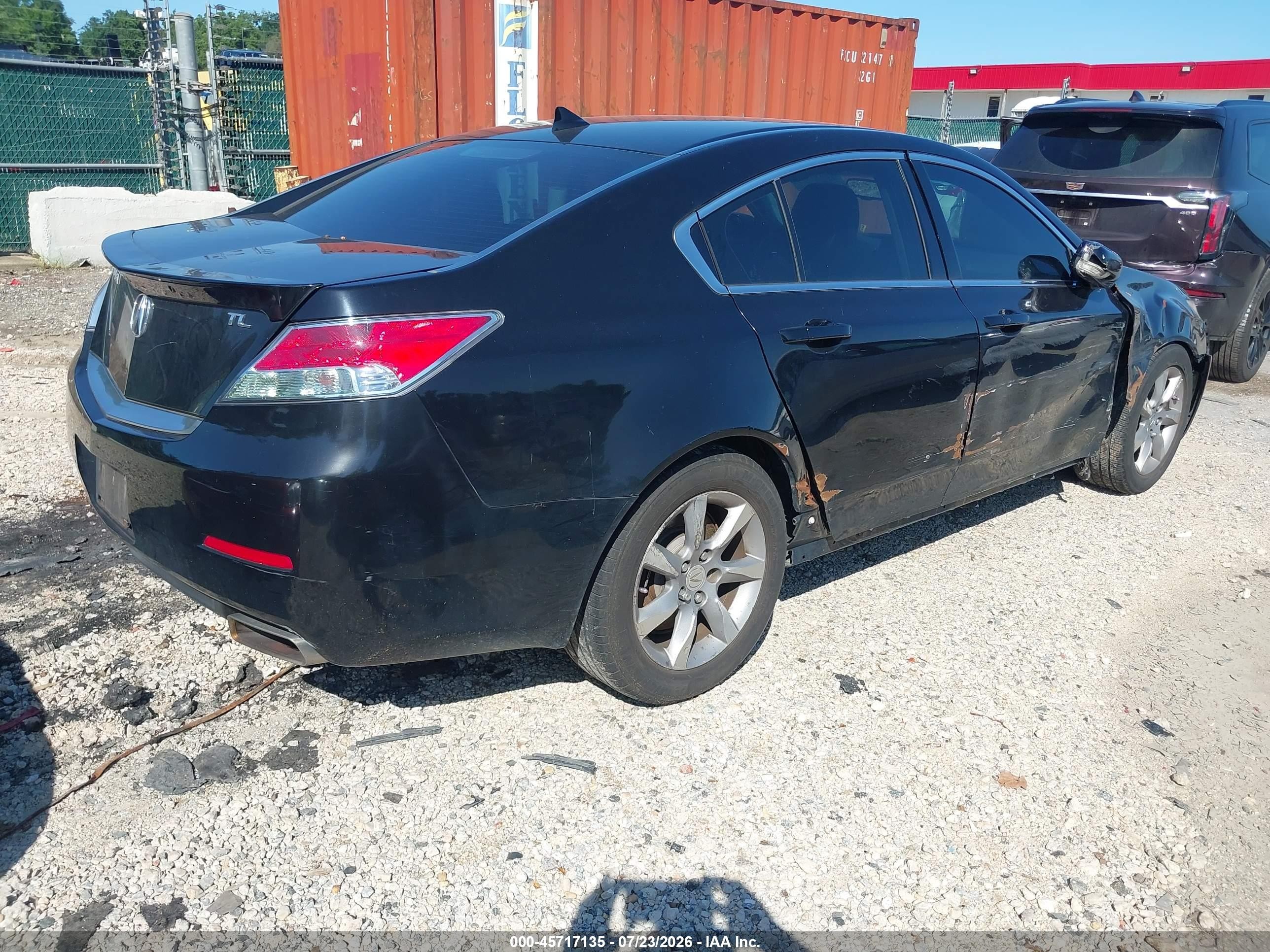 2012 Acura Tl 3.5 Black vin: 19UUA8F55CA024102