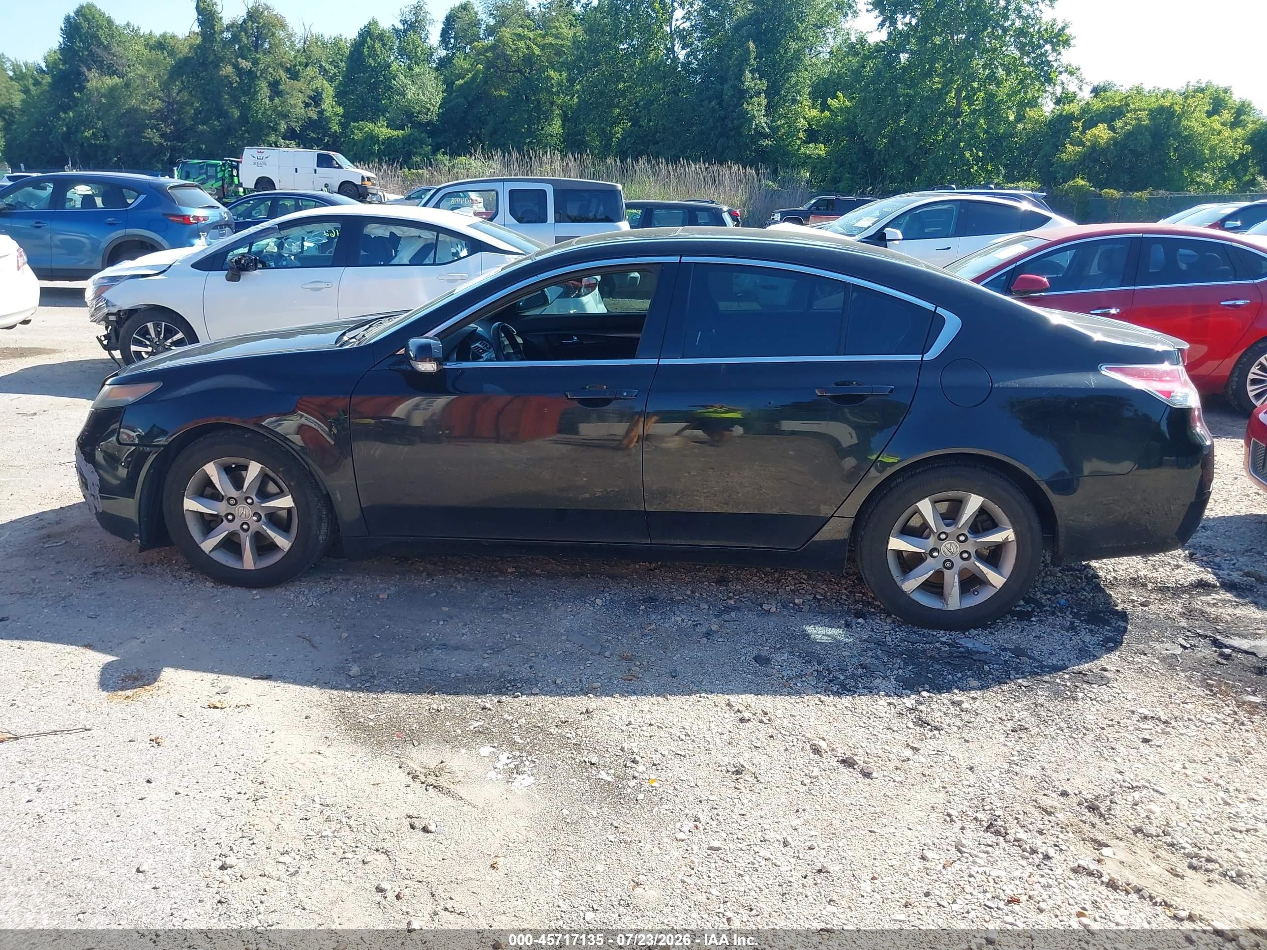 2012 Acura Tl 3.5 Black vin: 19UUA8F55CA024102