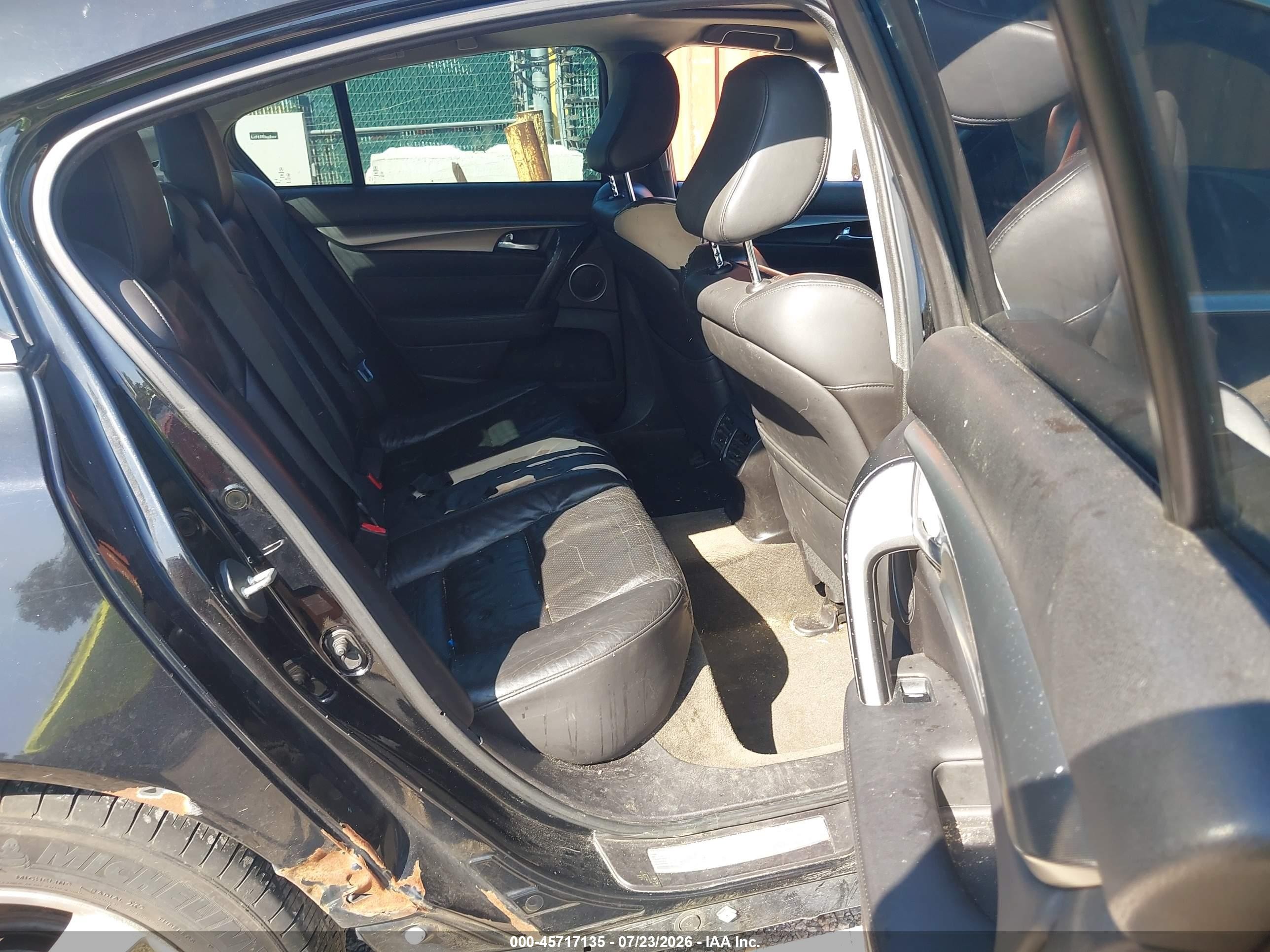 2012 Acura Tl 3.5 Black vin: 19UUA8F55CA024102