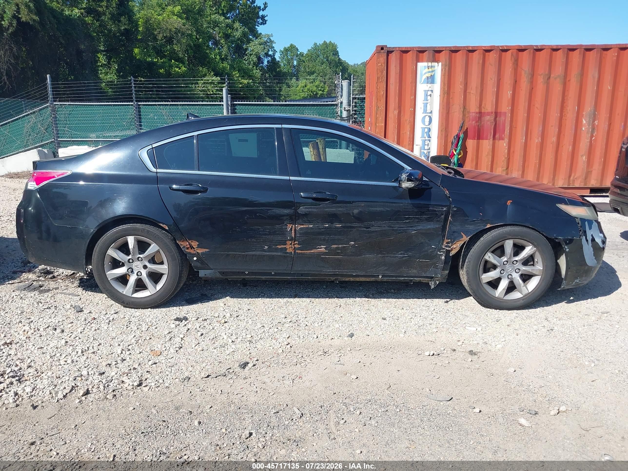 2012 Acura Tl 3.5 Black vin: 19UUA8F55CA024102