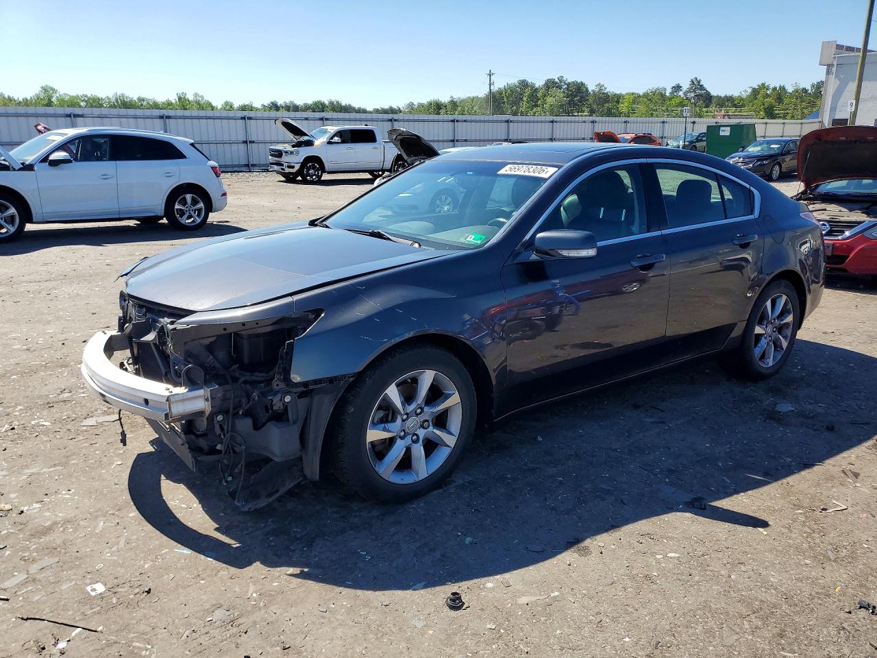 2012 Acura Tl Gray vin: 19UUA8F55CA036489