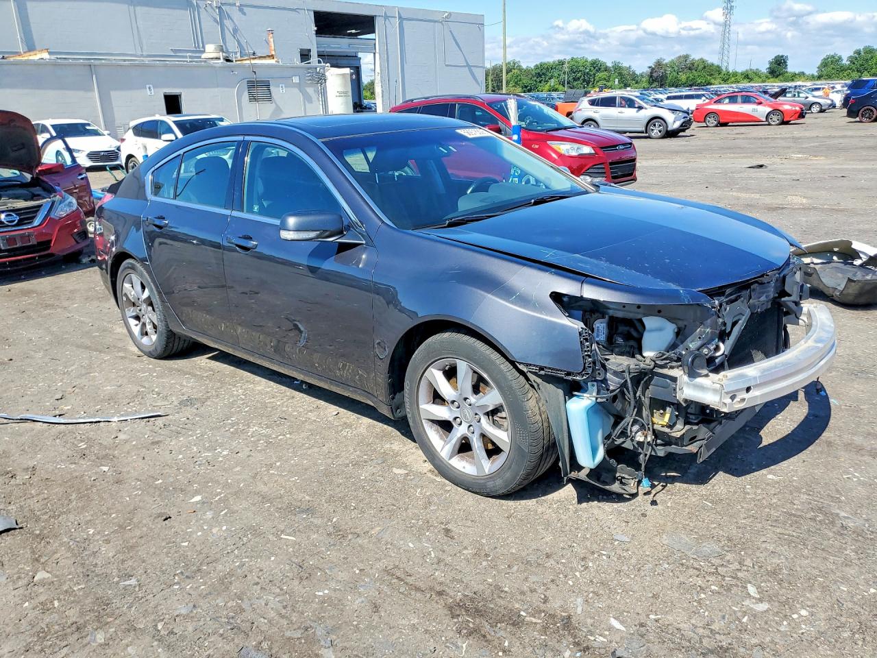 2012 Acura Tl Gray vin: 19UUA8F55CA036489
