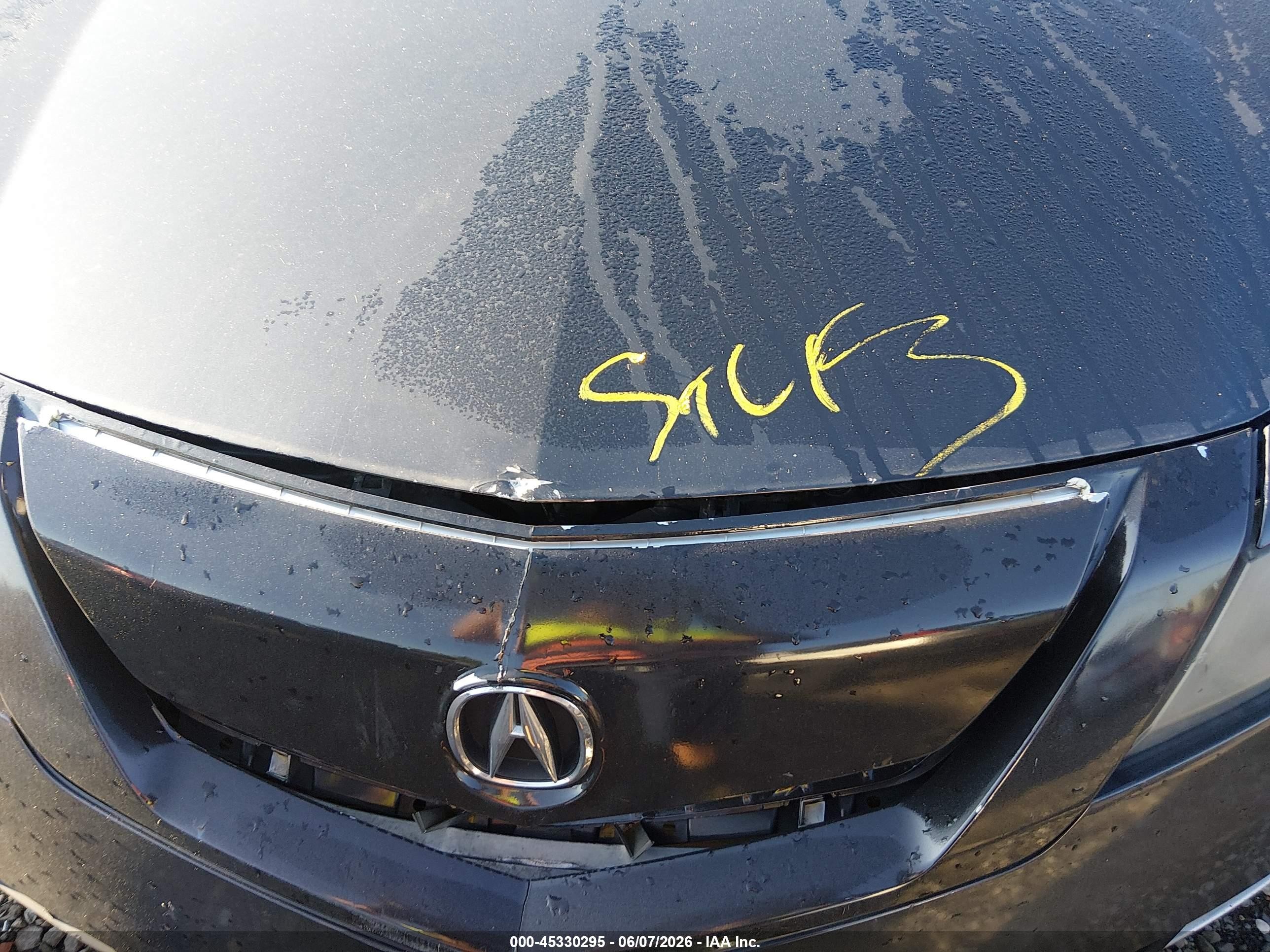 2012 Acura Tl 3.5 Черный vin: 19UUA8F55CA037013