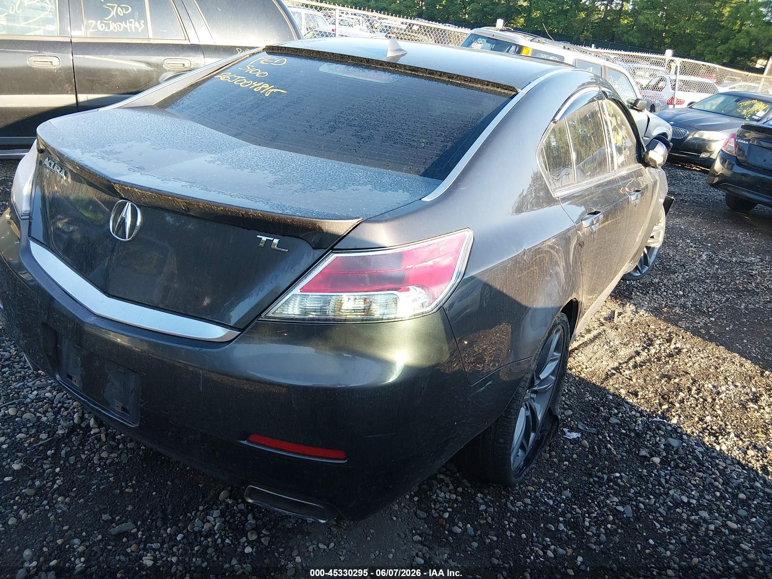 2012 Acura Tl 3.5 Черный vin: 19UUA8F55CA037013