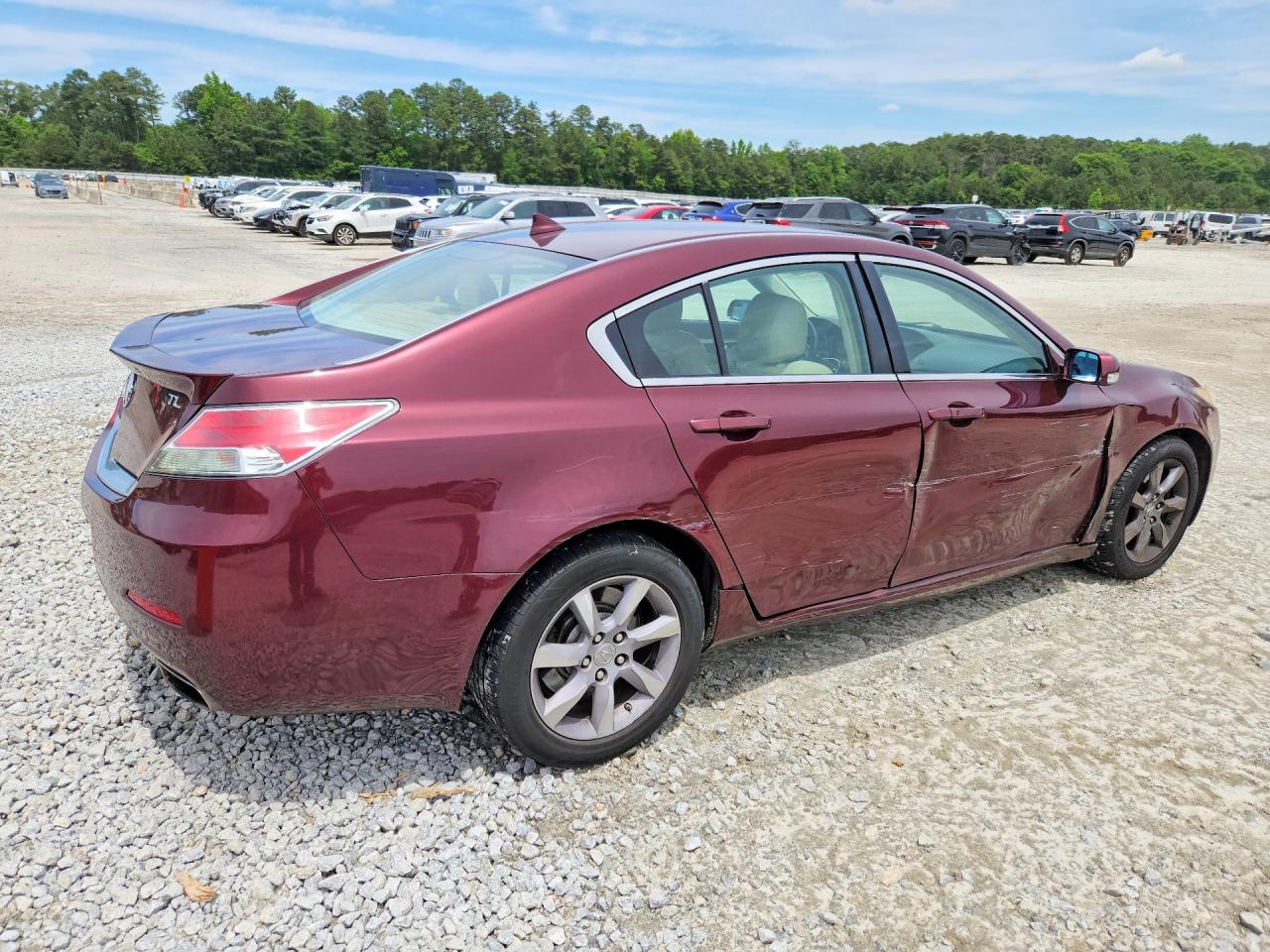 2013 Acura Tl Tech Burgundy vin: 19UUA8F55DA007124