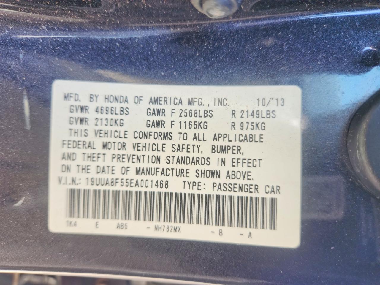 2014 Acura Tl Tech Gray vin: 19UUA8F55EA001468
