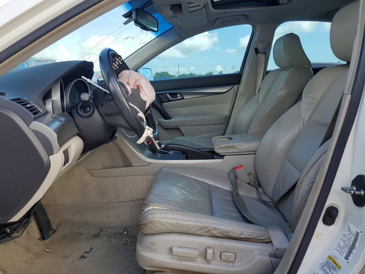 2010 Acura Tl White vin: 19UUA8F56AA009704