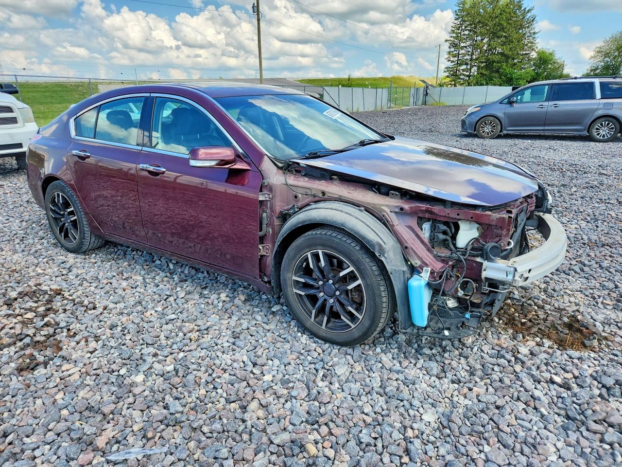 2010 Acura Tl Burgundy vin: 19UUA8F56AA016880