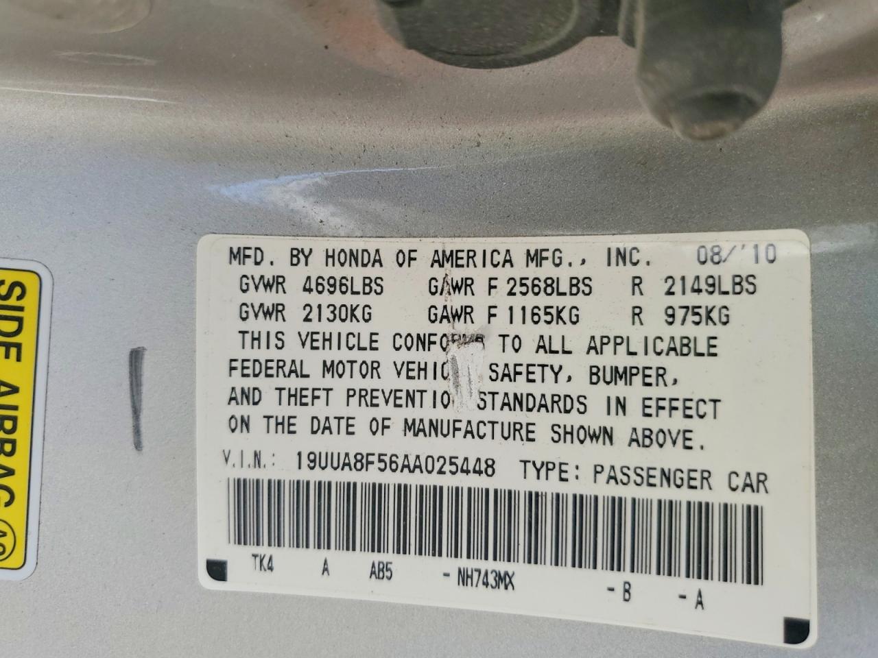 2010 Acura Tl Silver vin: 19UUA8F56AA025448