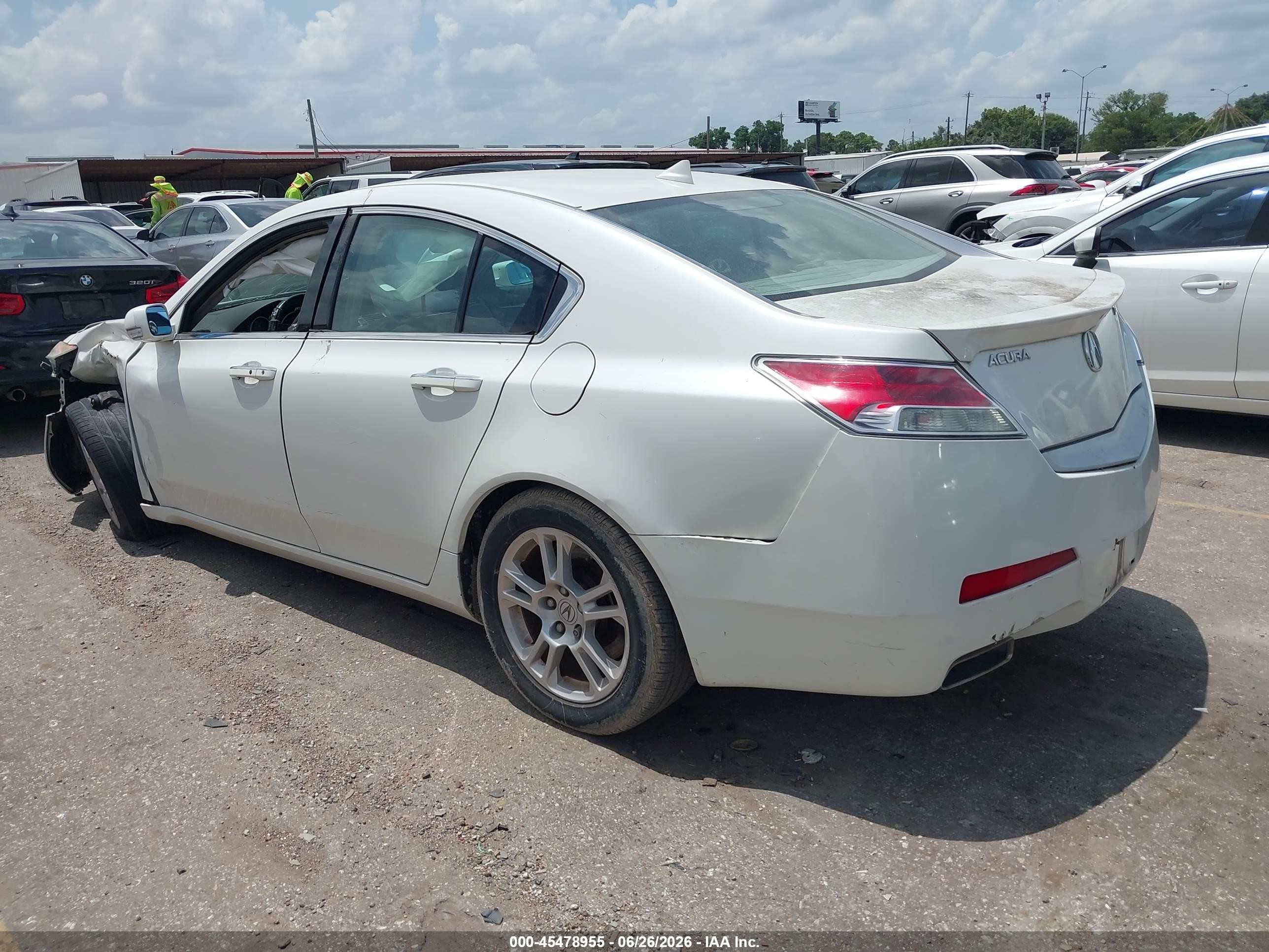 2011 Acura Tl 3.5 White vin: 19UUA8F56BA000454