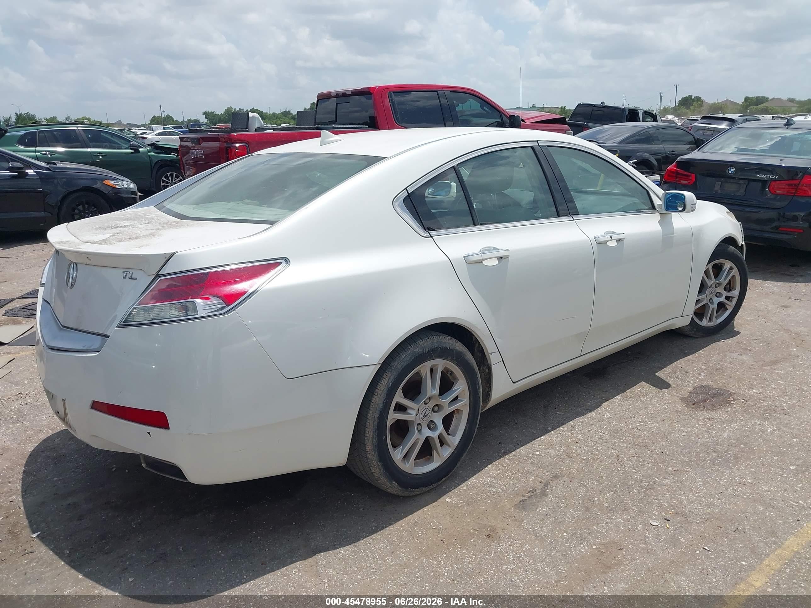 2011 Acura Tl 3.5 White vin: 19UUA8F56BA000454