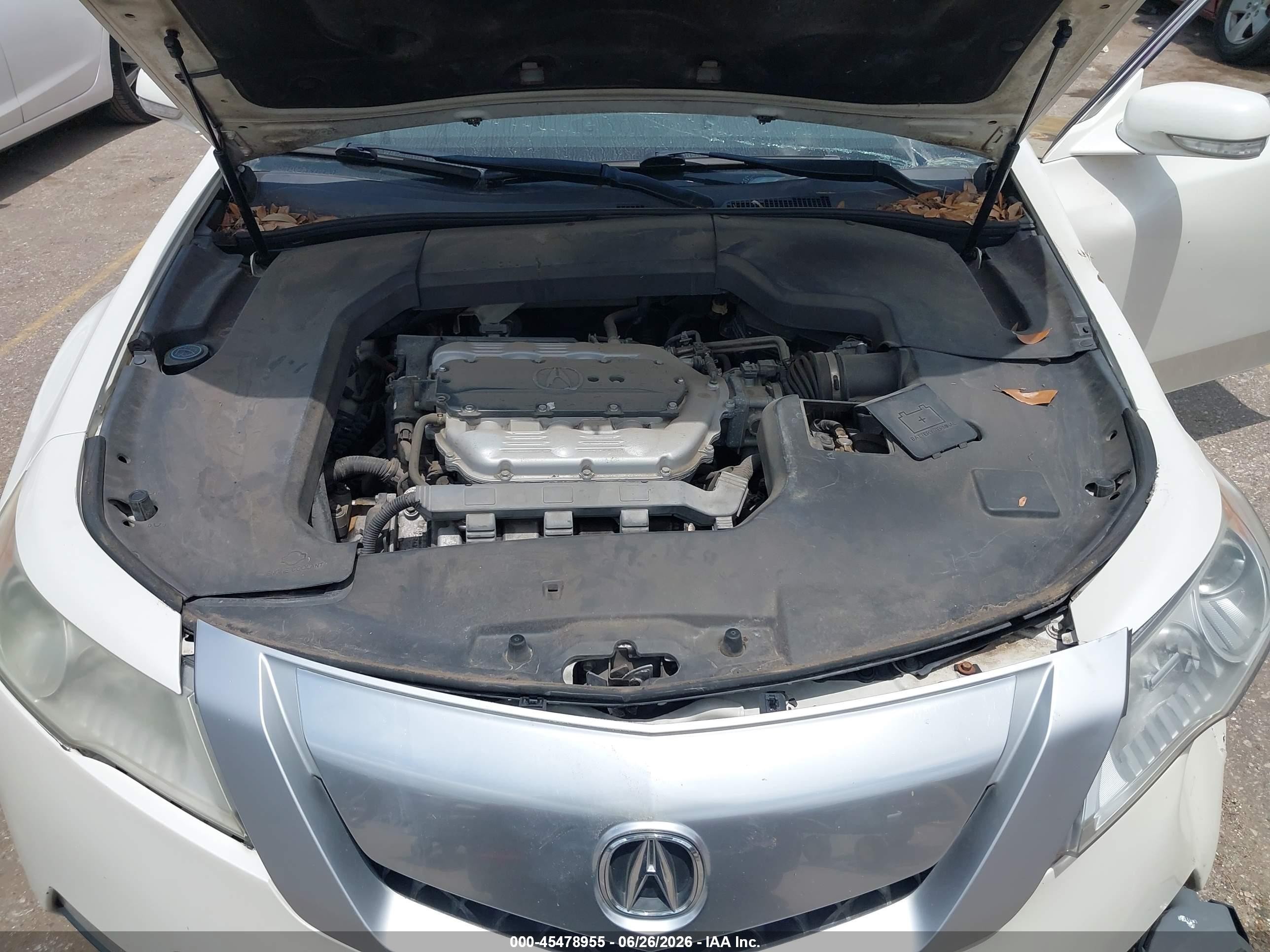 2011 Acura Tl 3.5 White vin: 19UUA8F56BA000454