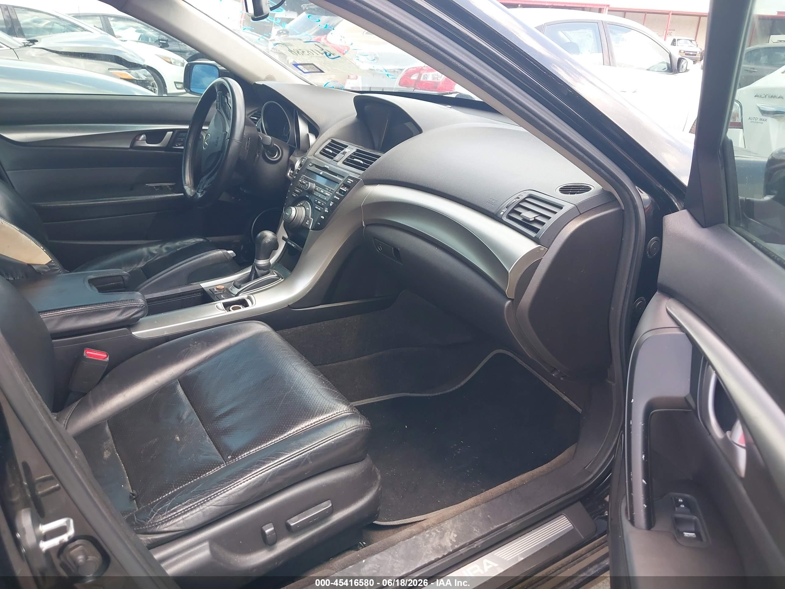 2011 Acura Tl 3.5 Black vin: 19UUA8F56BA003791