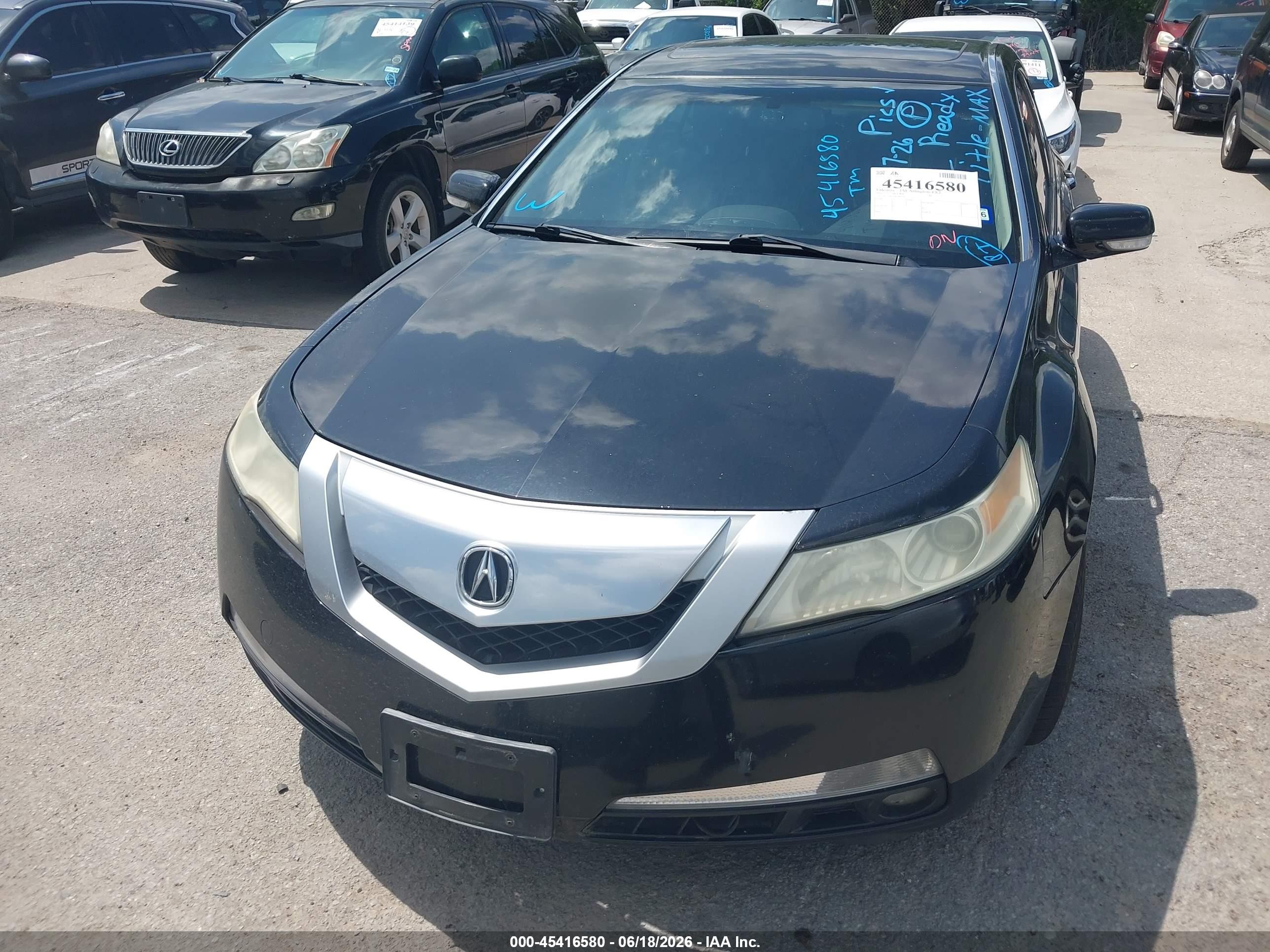 2011 Acura Tl 3.5 Black vin: 19UUA8F56BA003791