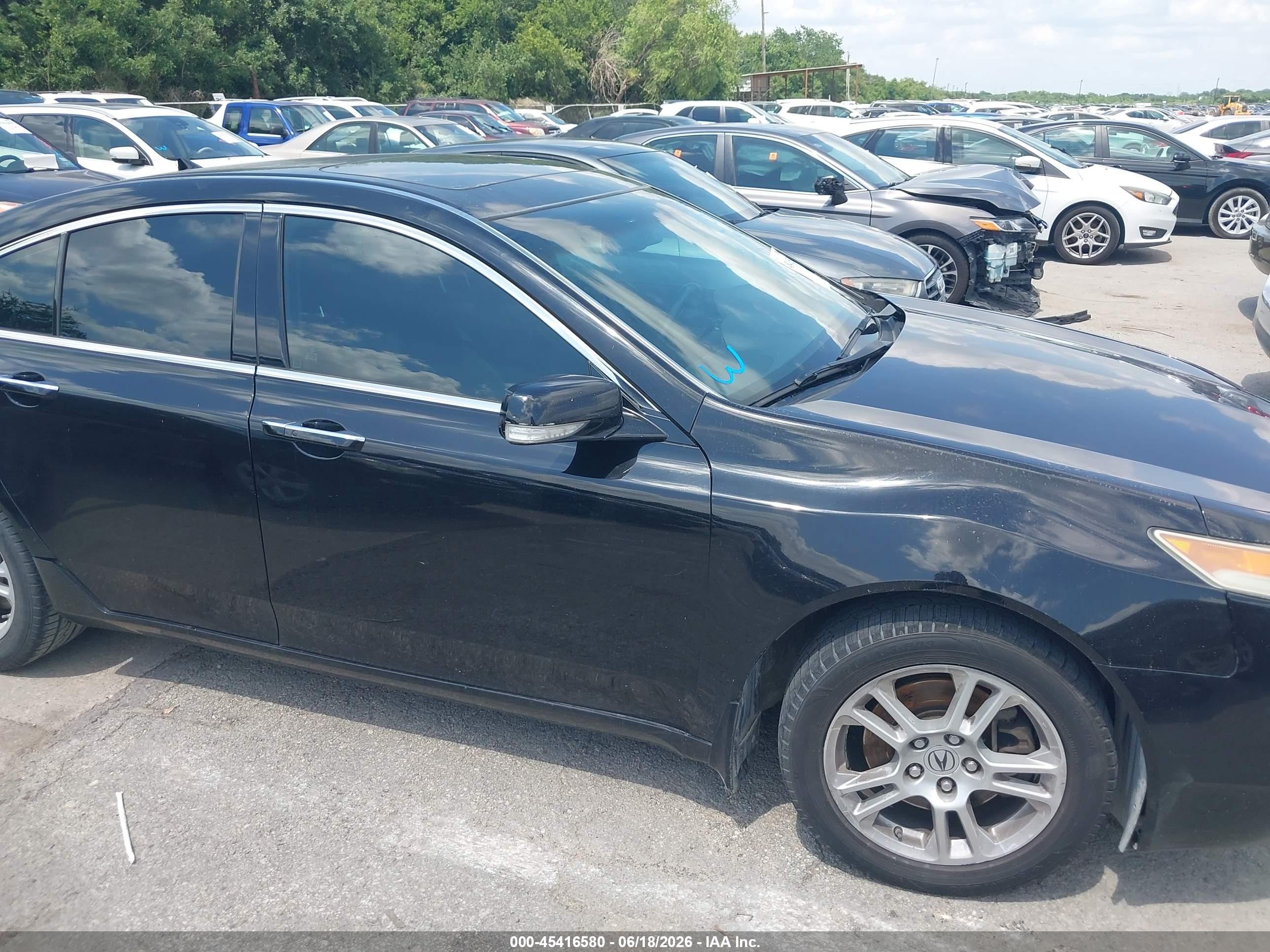 2011 Acura Tl 3.5 Black vin: 19UUA8F56BA003791