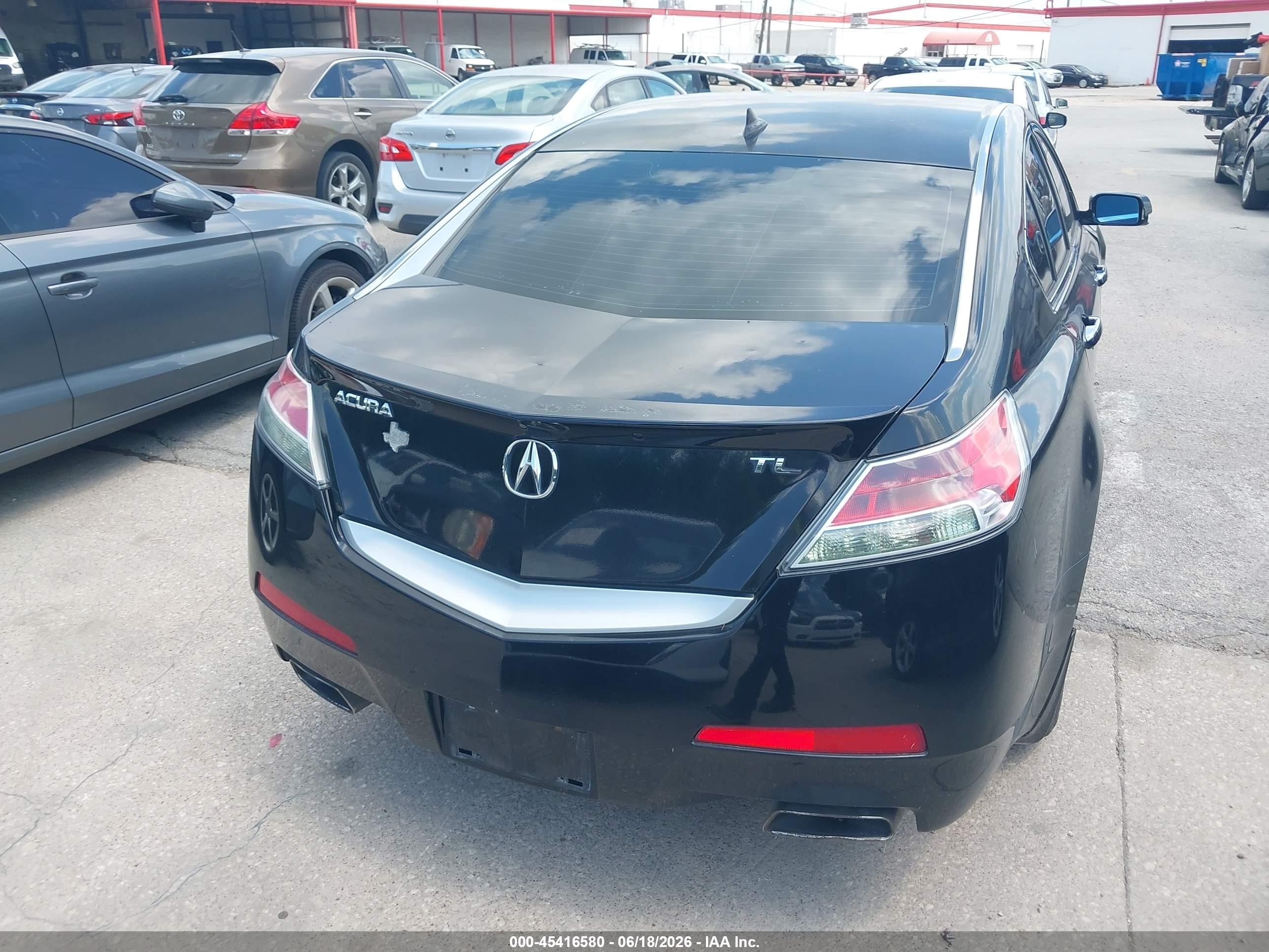 2011 Acura Tl 3.5 Black vin: 19UUA8F56BA003791