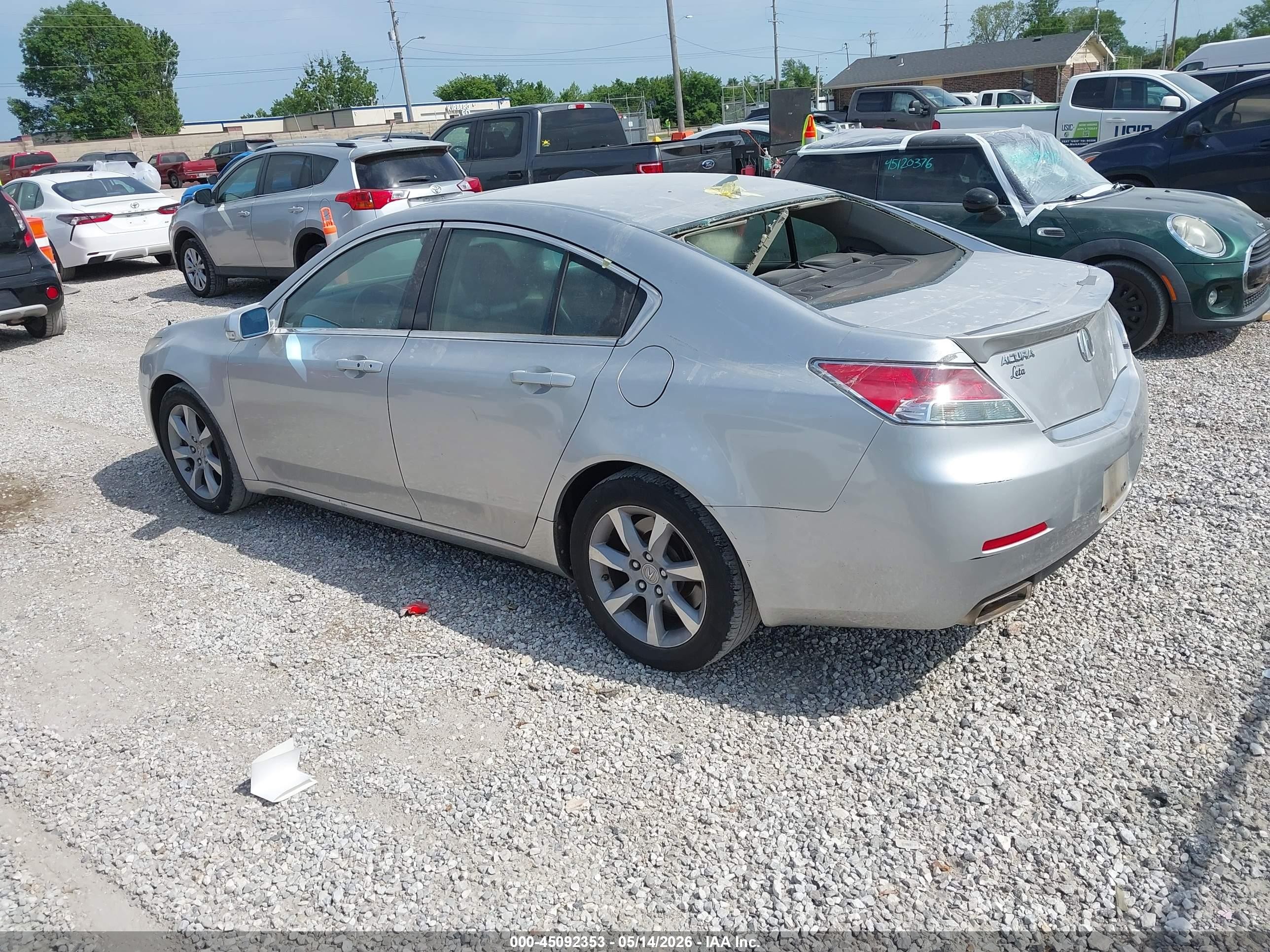 2012 Acura Tl 3.5 Silver vin: 19UUA8F56CA012329
