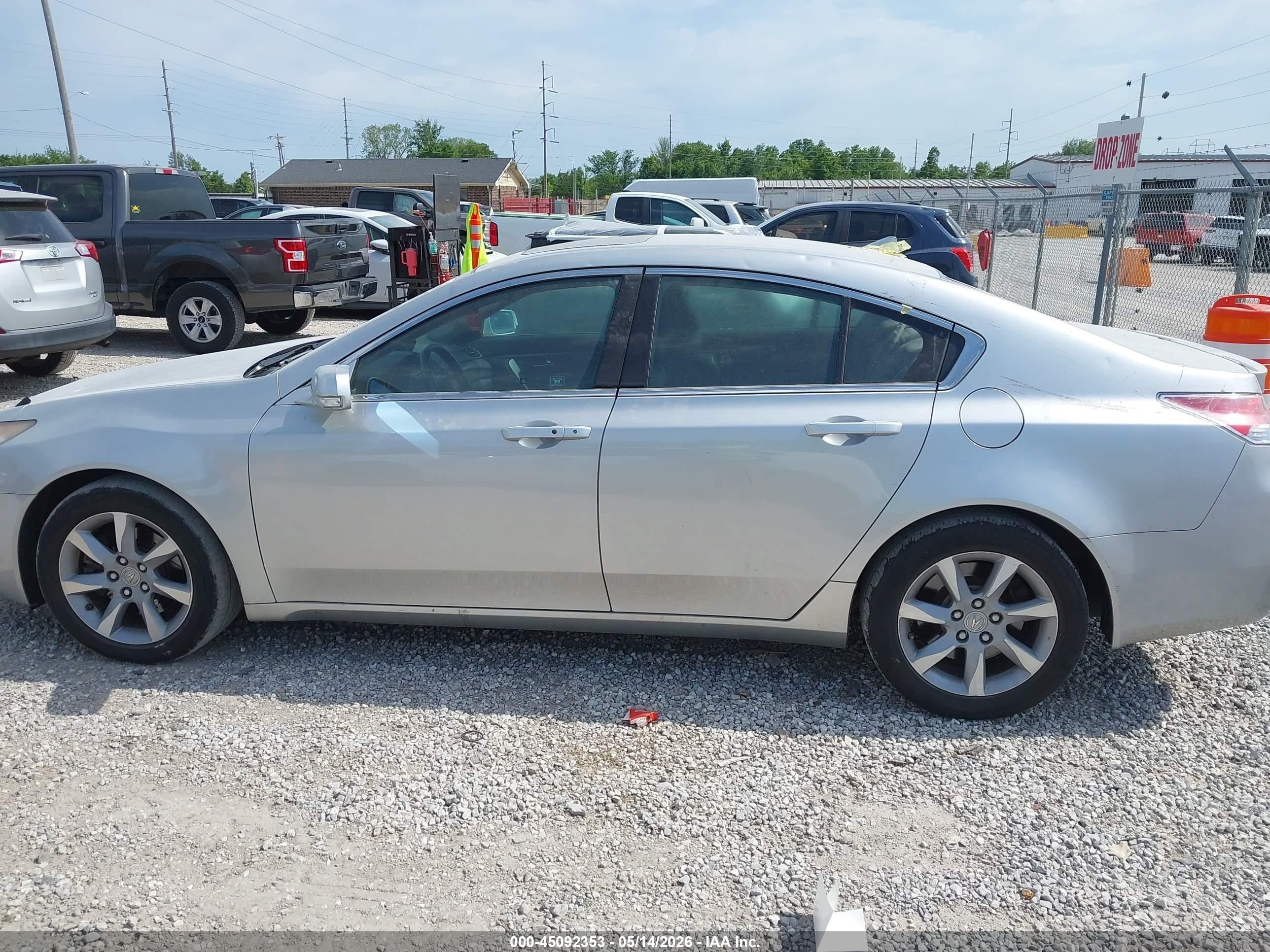2012 Acura Tl 3.5 Silver vin: 19UUA8F56CA012329