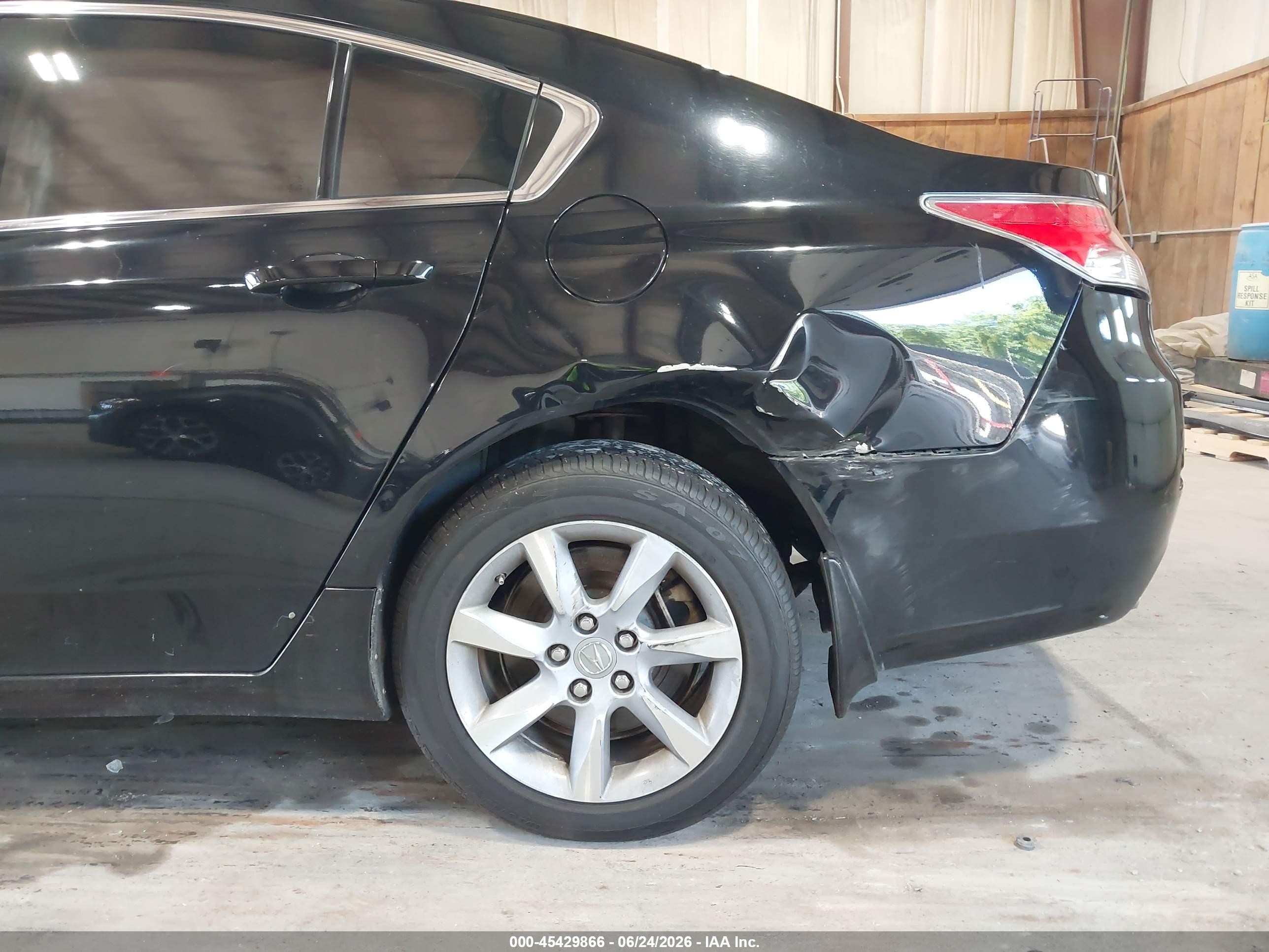 2012 Acura Tl 3.5 Black vin: 19UUA8F56CA013867
