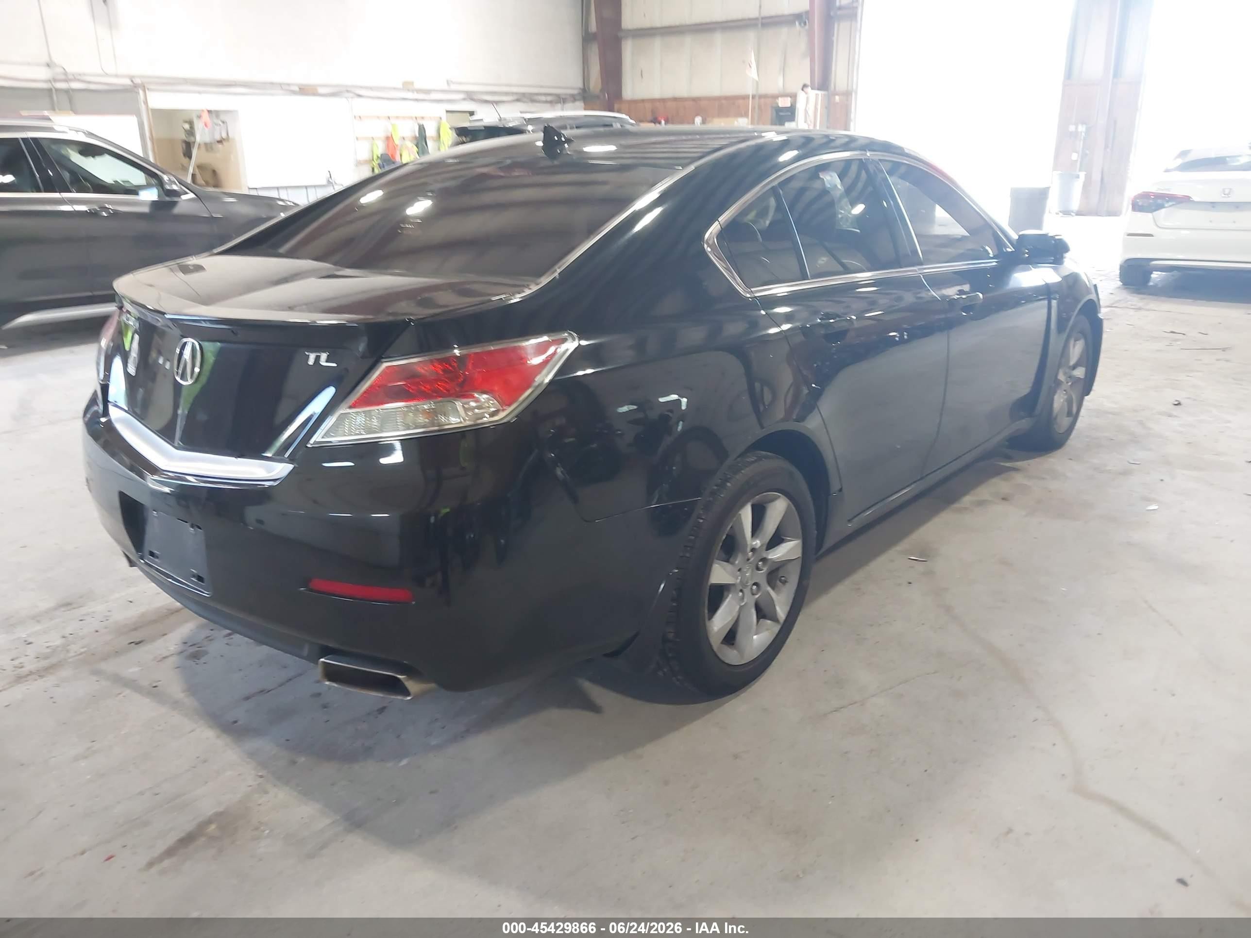 2012 Acura Tl 3.5 Black vin: 19UUA8F56CA013867