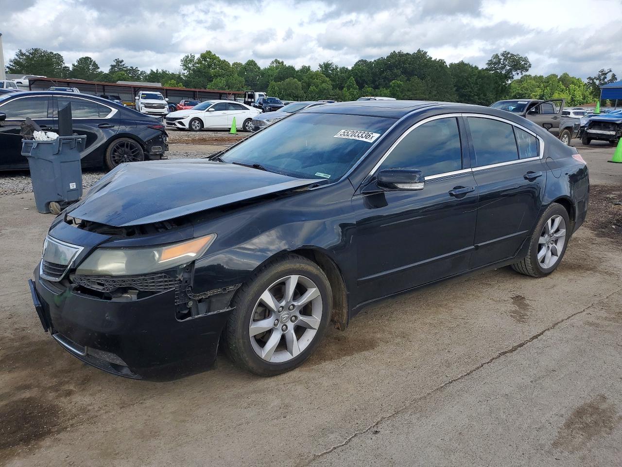 2012 Acura Tl Black vin: 19UUA8F56CA020169