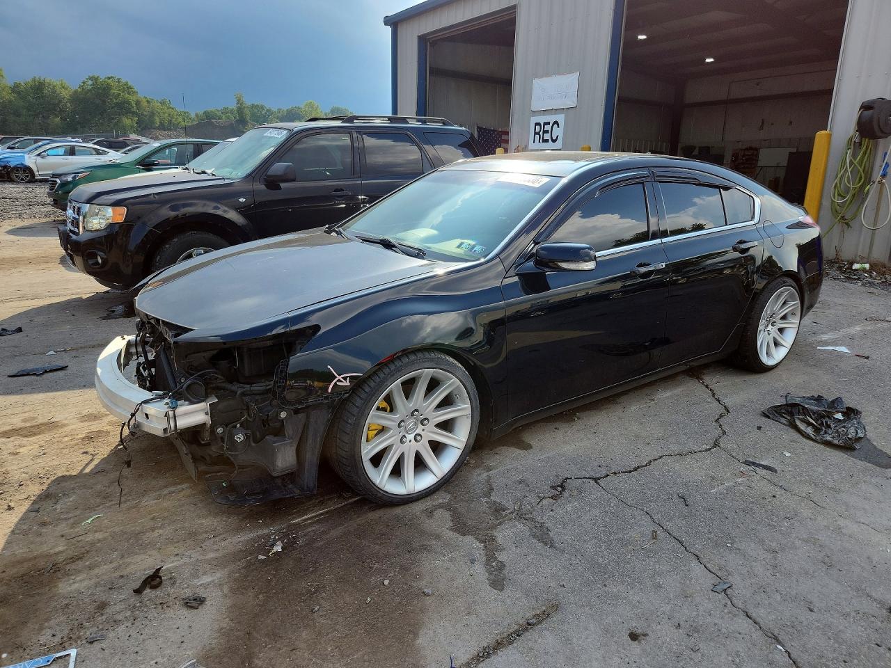 2012 Acura Tl Black vin: 19UUA8F56CA021046